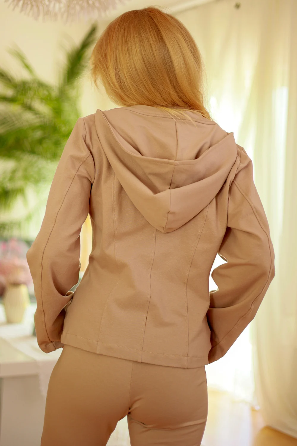 Blazer femme beige – Image 3