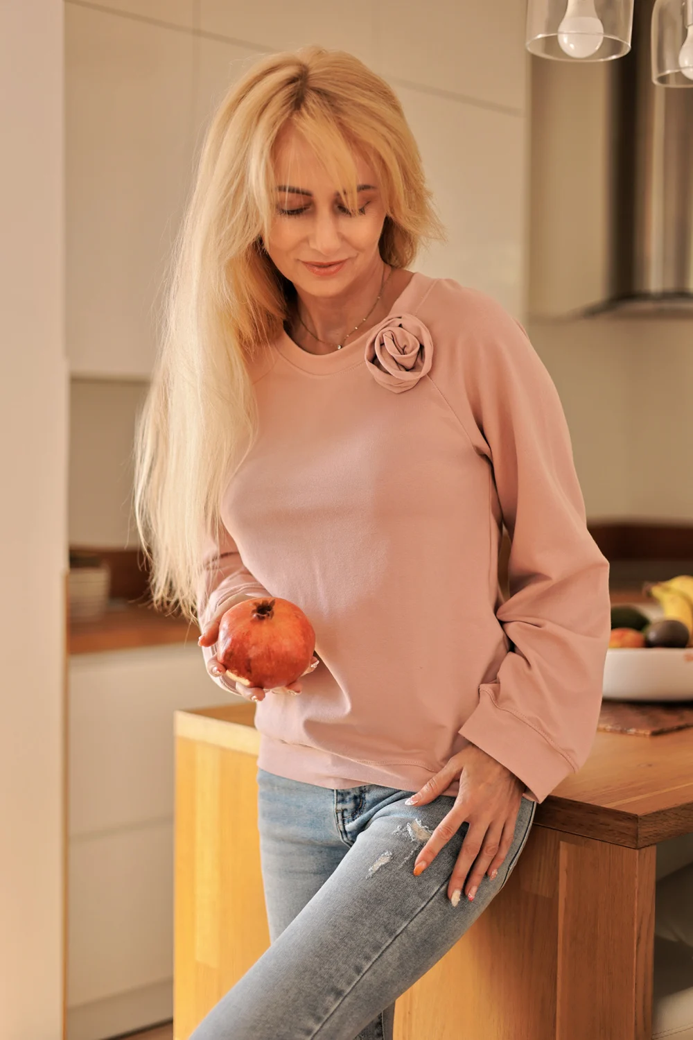 Sweatshirt rose – Image 2