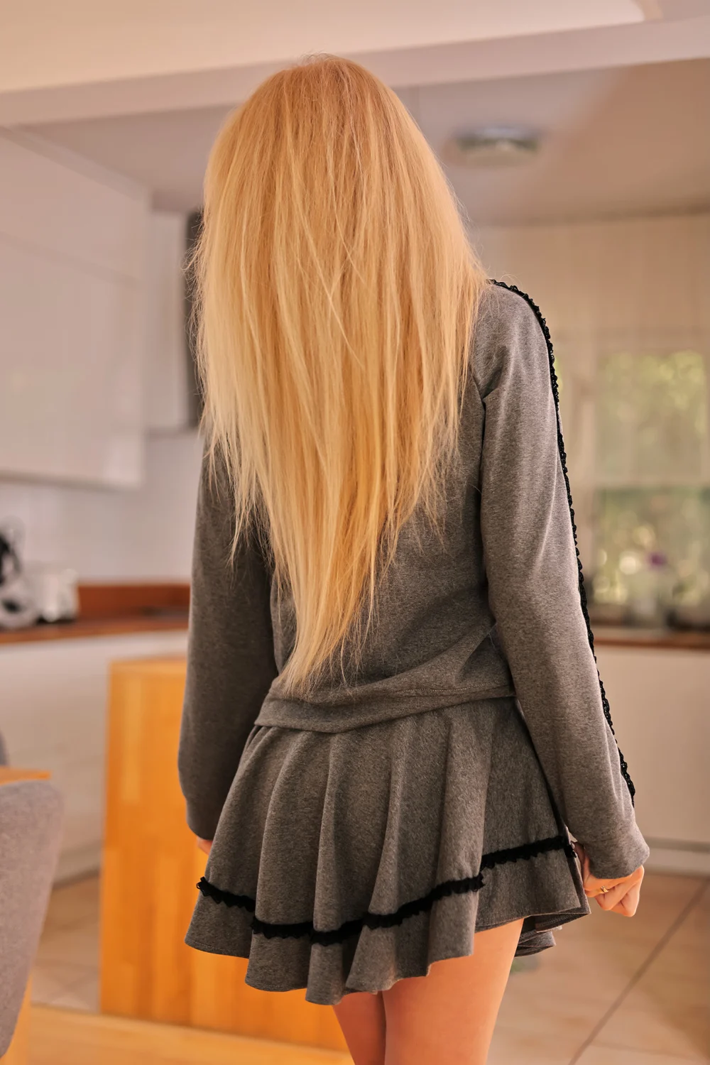 Short-jupe gris – Image 3