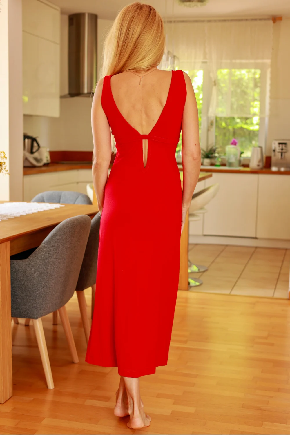 Robe de jour rouge – Image 3