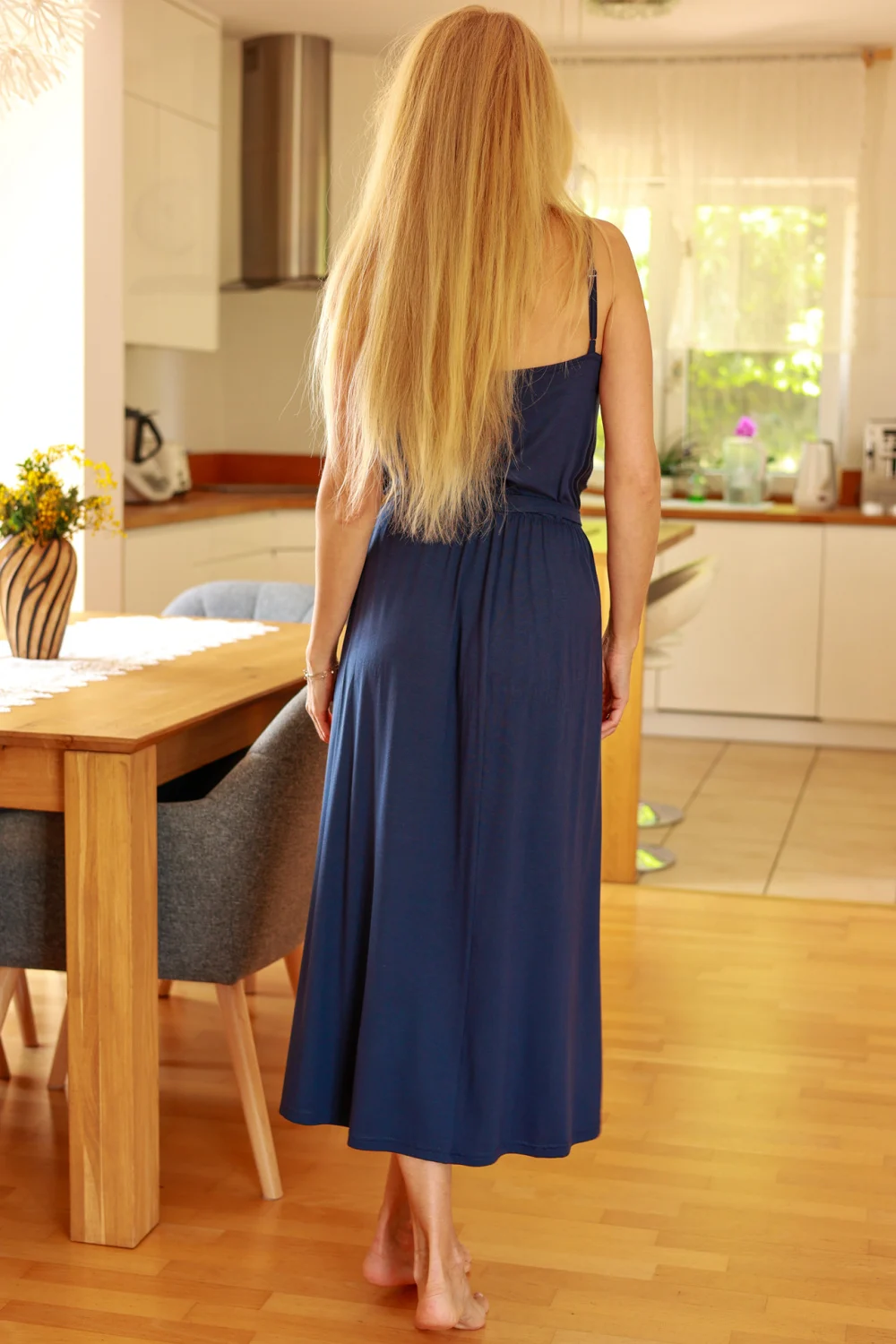Robe de jour bleue marine – Image 3