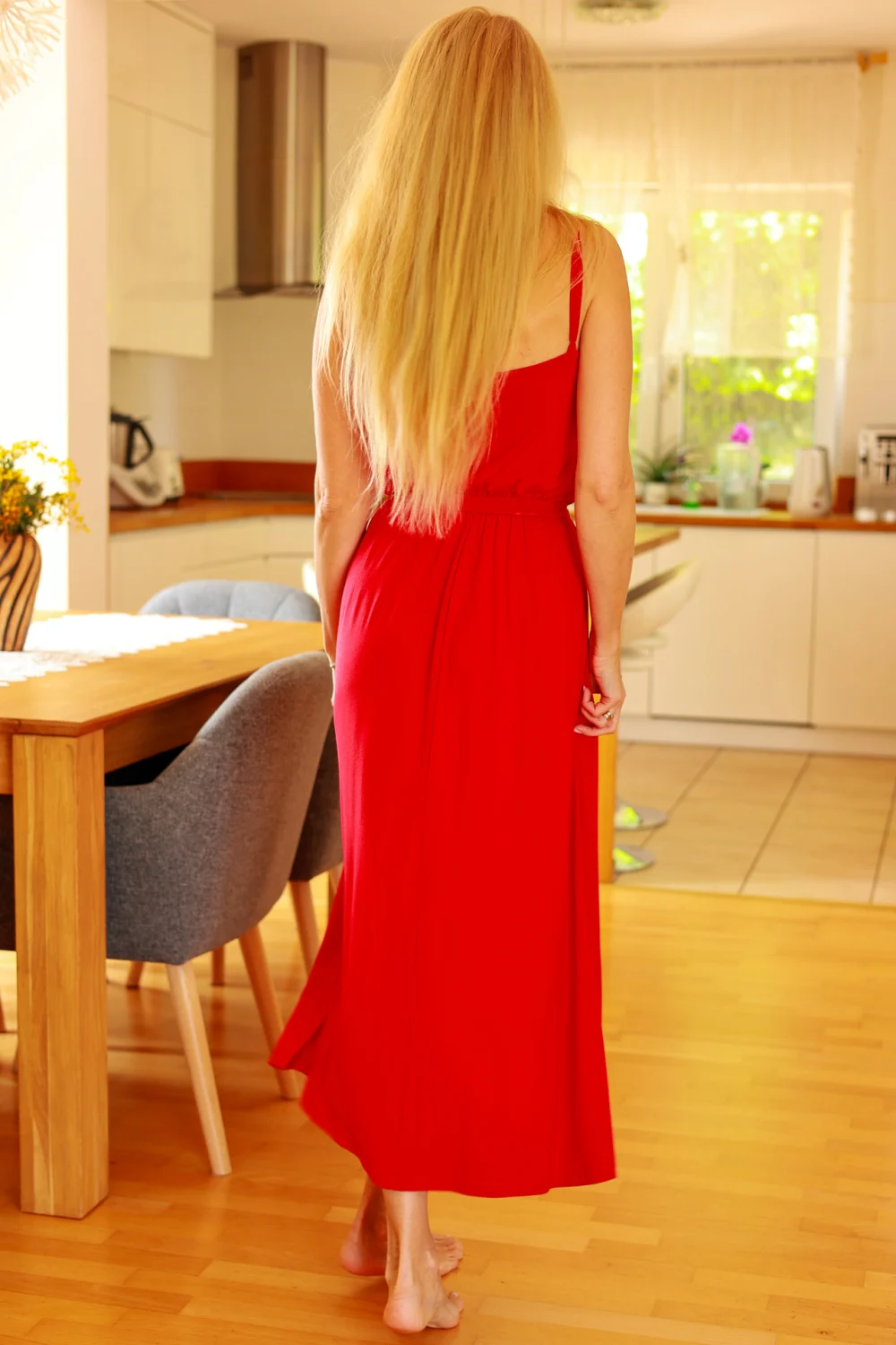 Robe de jour rouge – Image 3