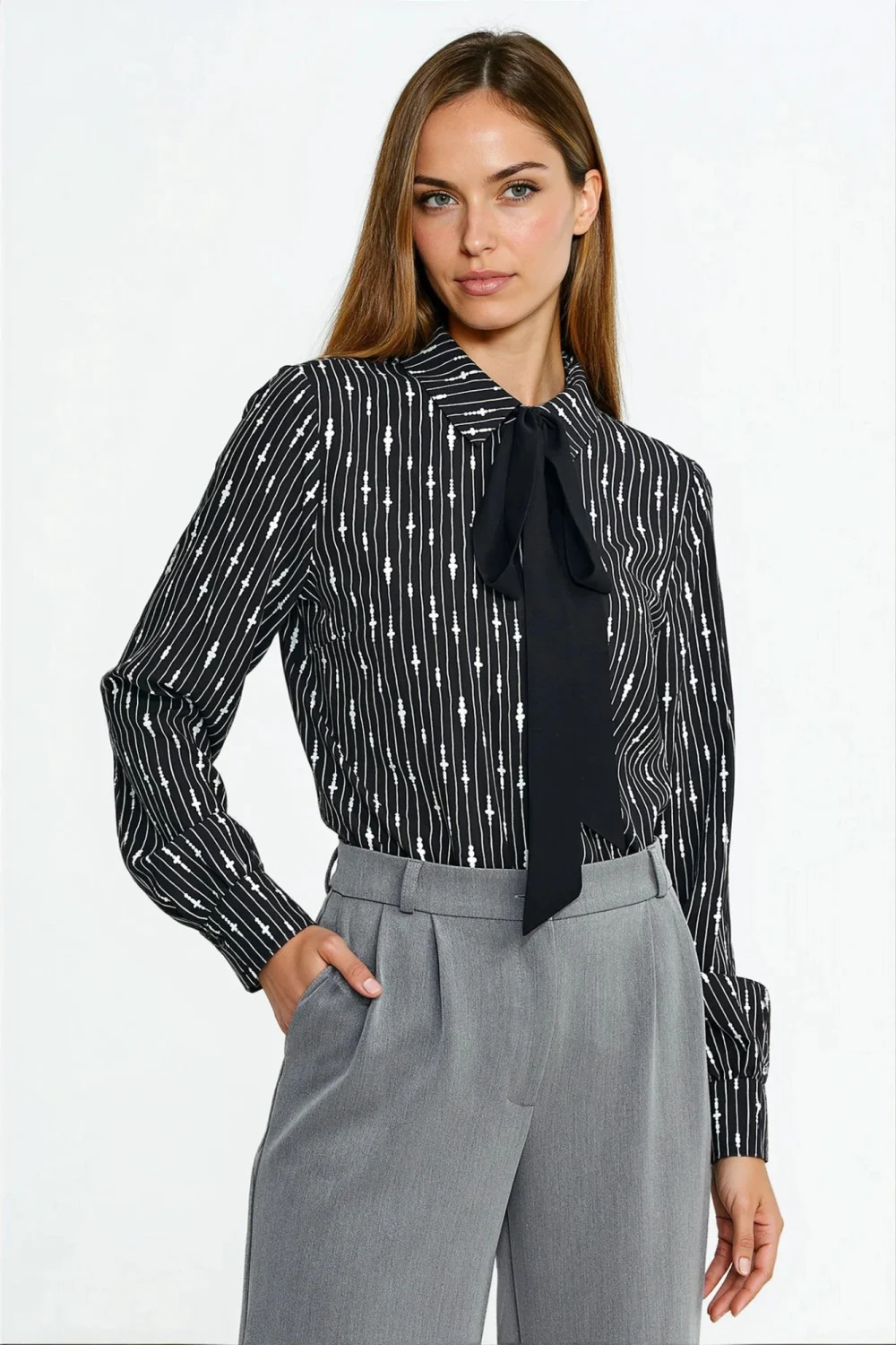 Chemise manche longue noire