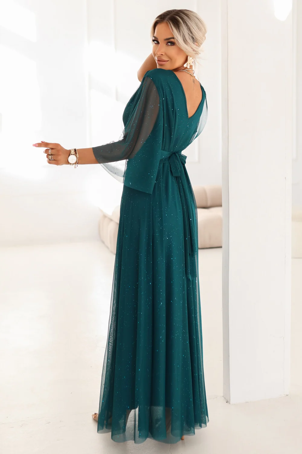 Robe longue verte – Image 3