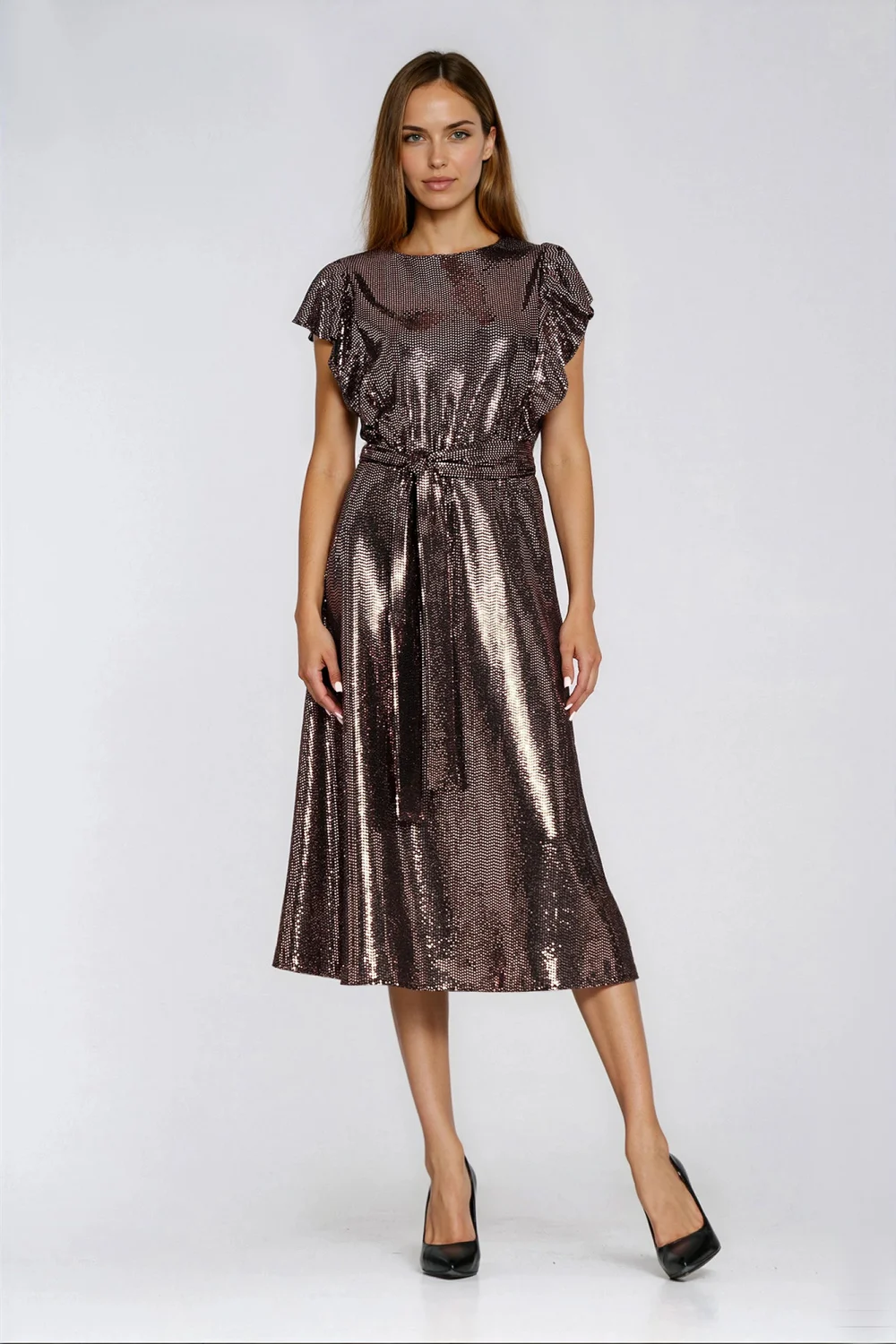 Robe de soirée brune – Image 2