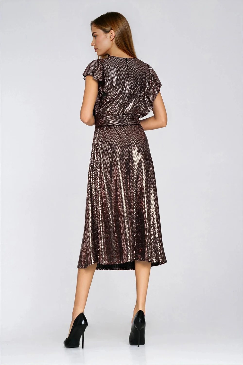 Robe de soirée brune – Image 3