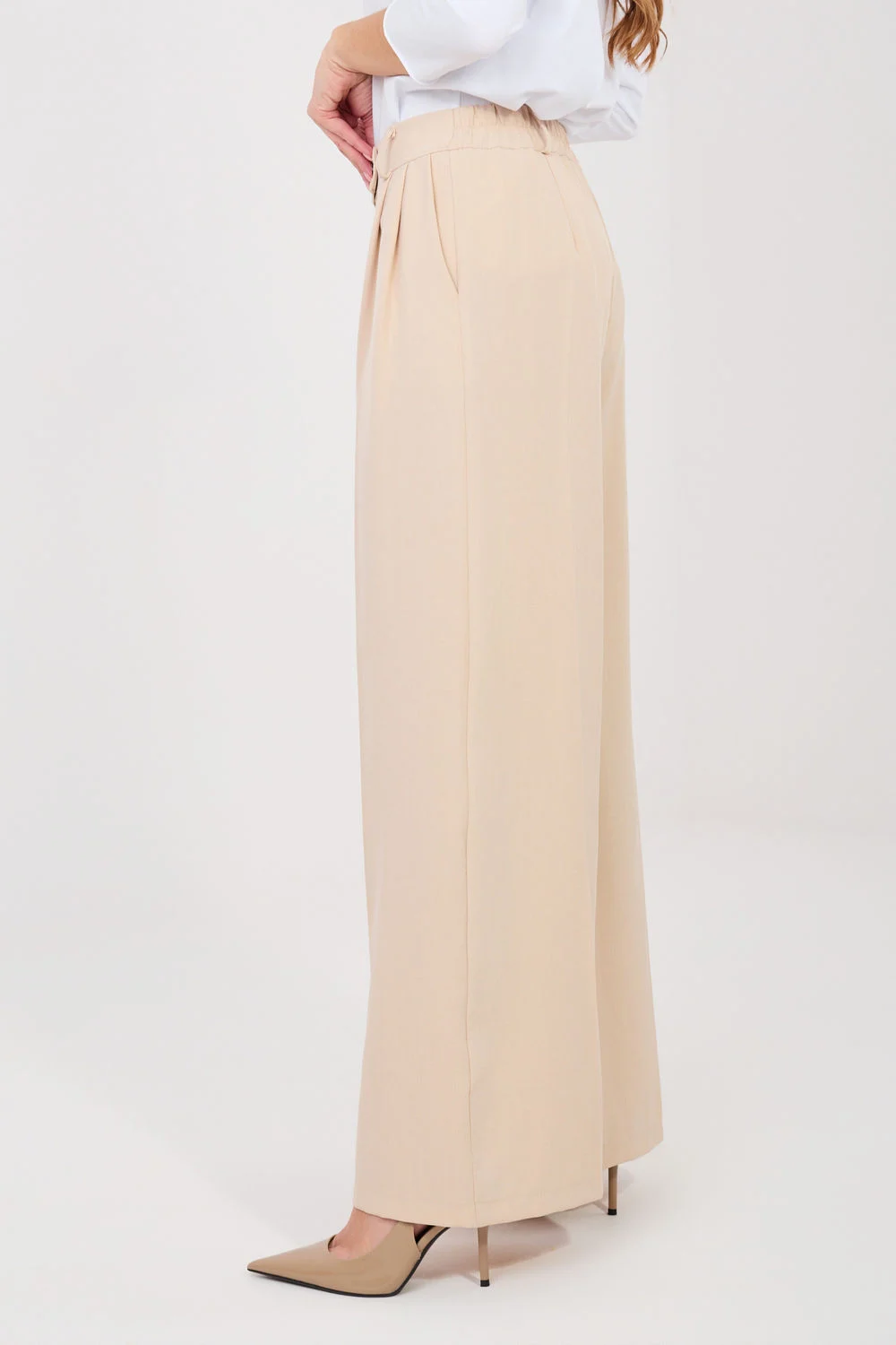 Pantalon femme beige – Image 2