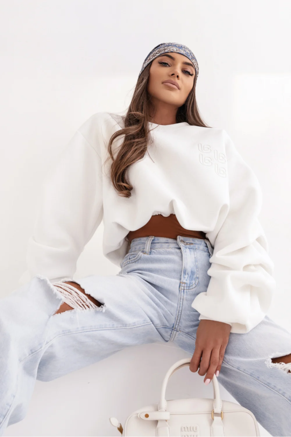 Sweatshirt beige – Image 2