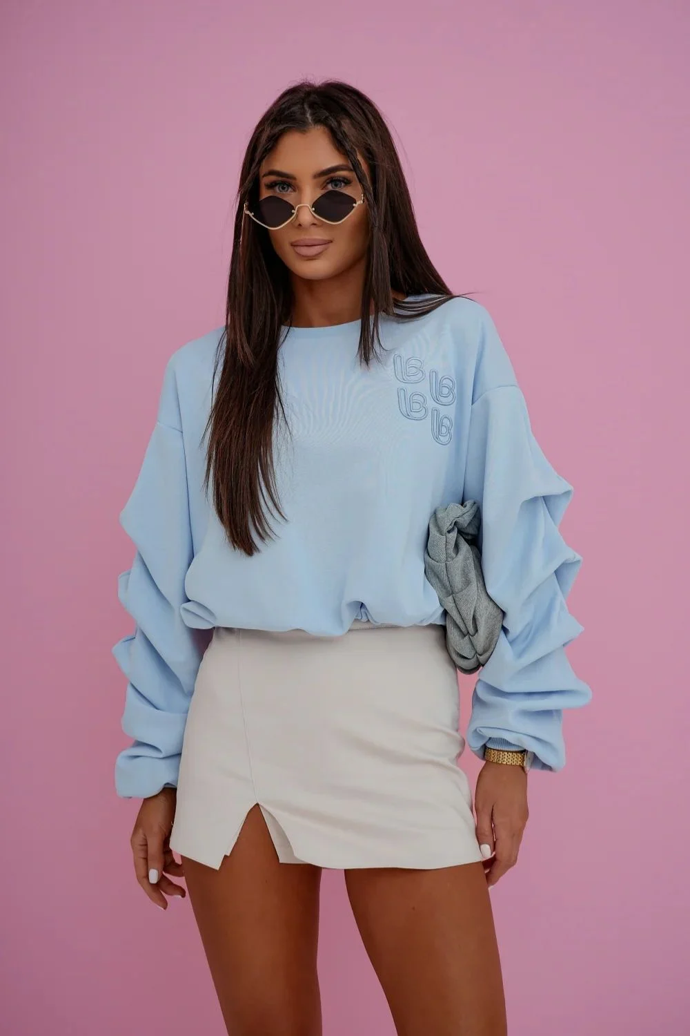 Sweatshirt bleu – Image 3