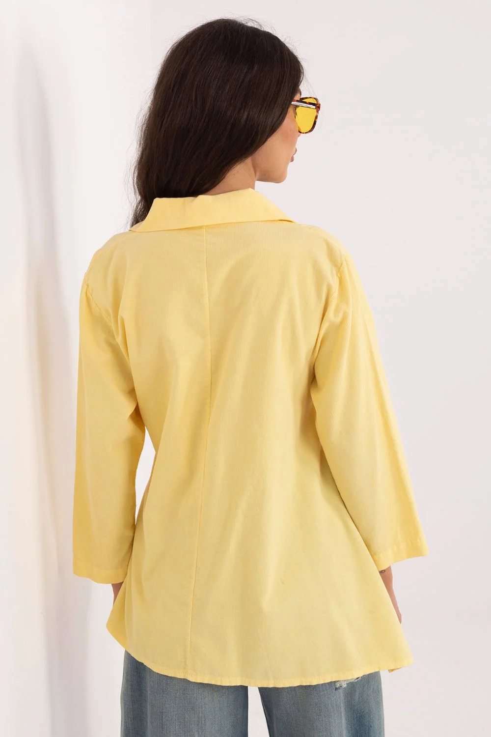 Chemise manche longue jaune – Image 4