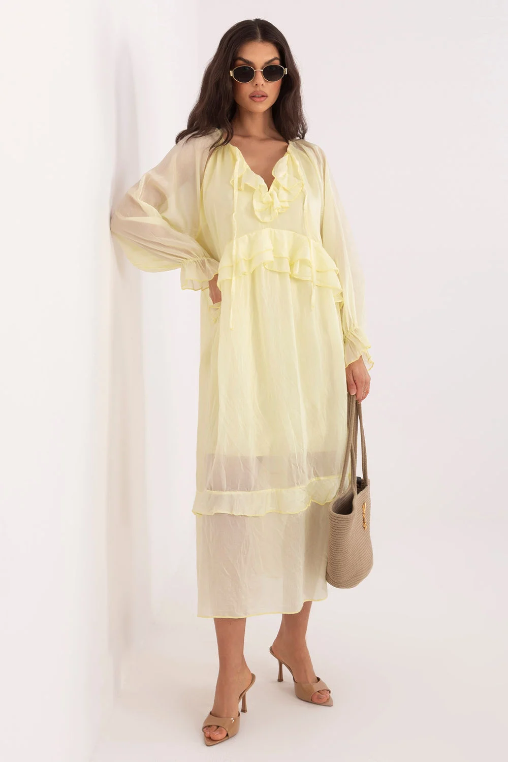 Robe de jour jaune