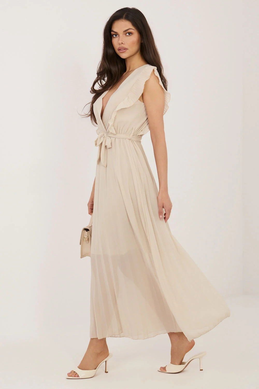 Robe de jour beige – Image 2