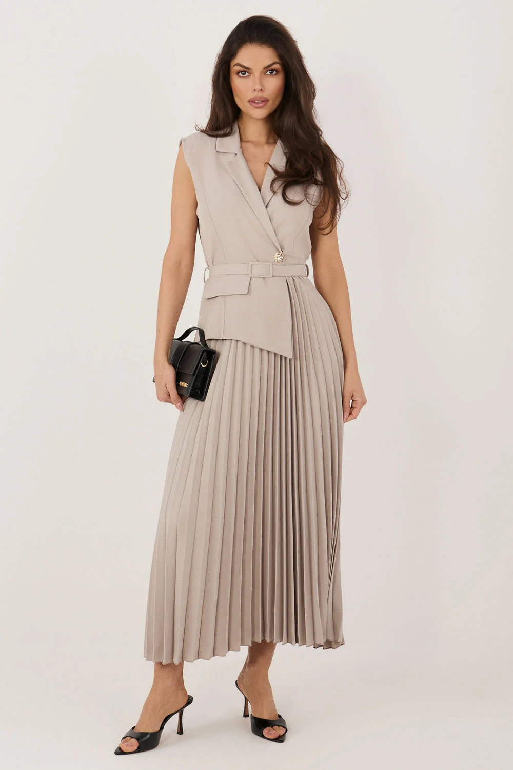 Robe de jour beige