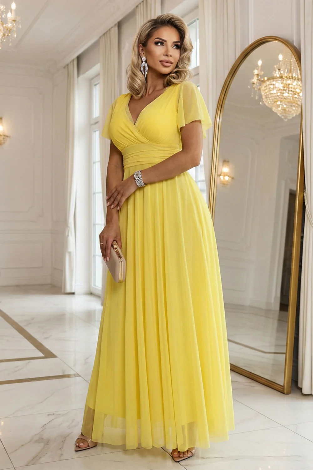 Robe longue verte
