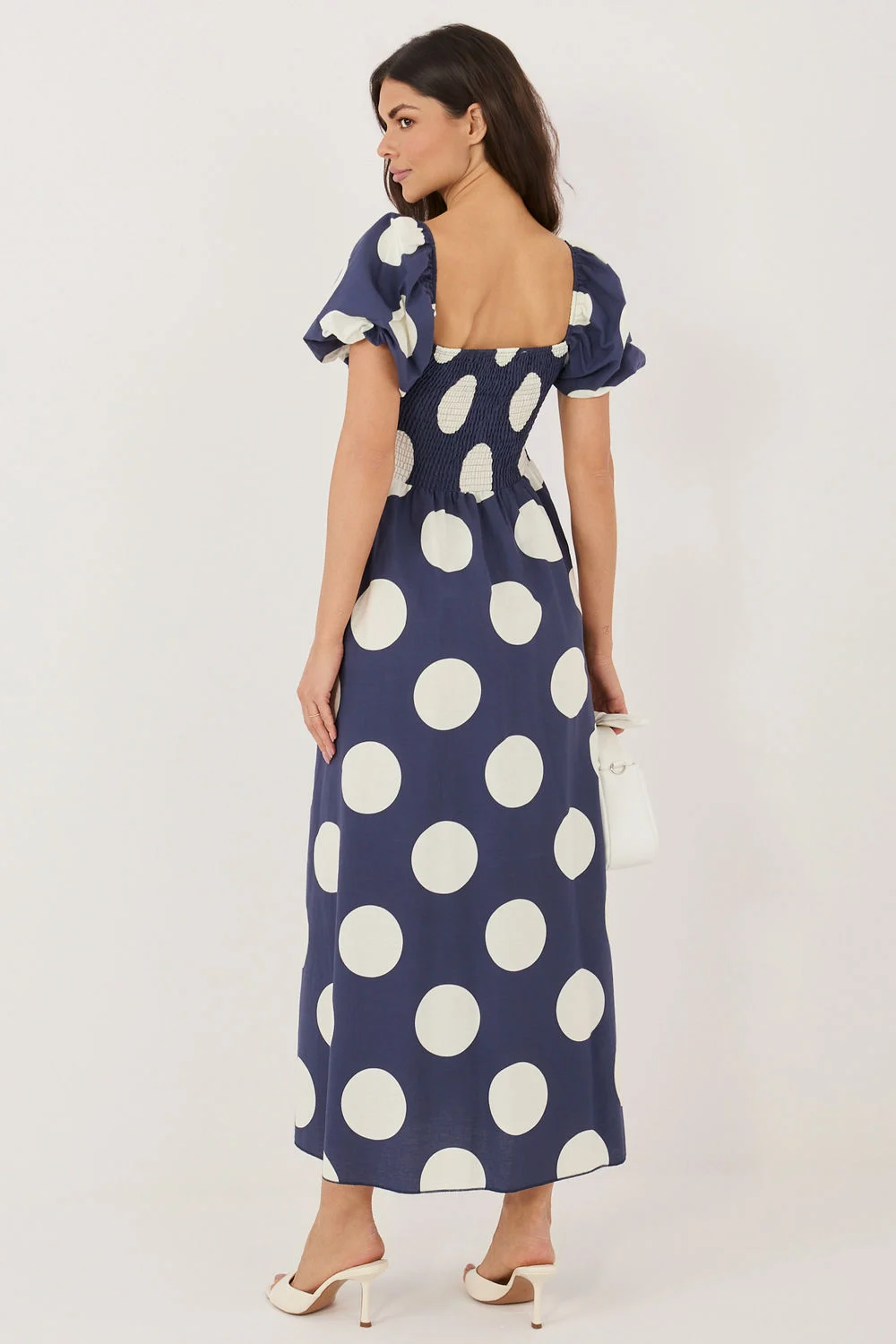 Robe de jour bleue marine – Image 3