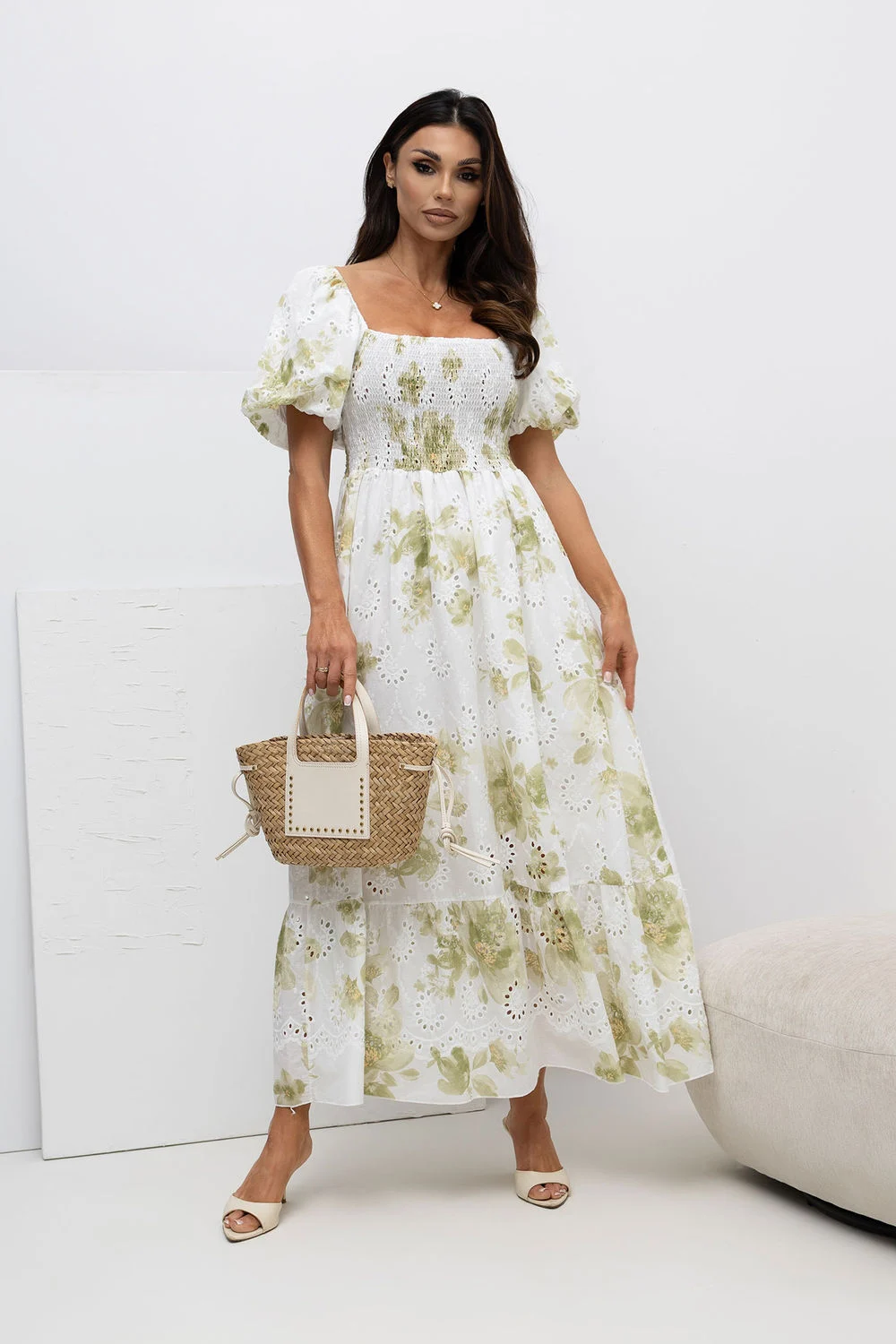 Robe de jour verte