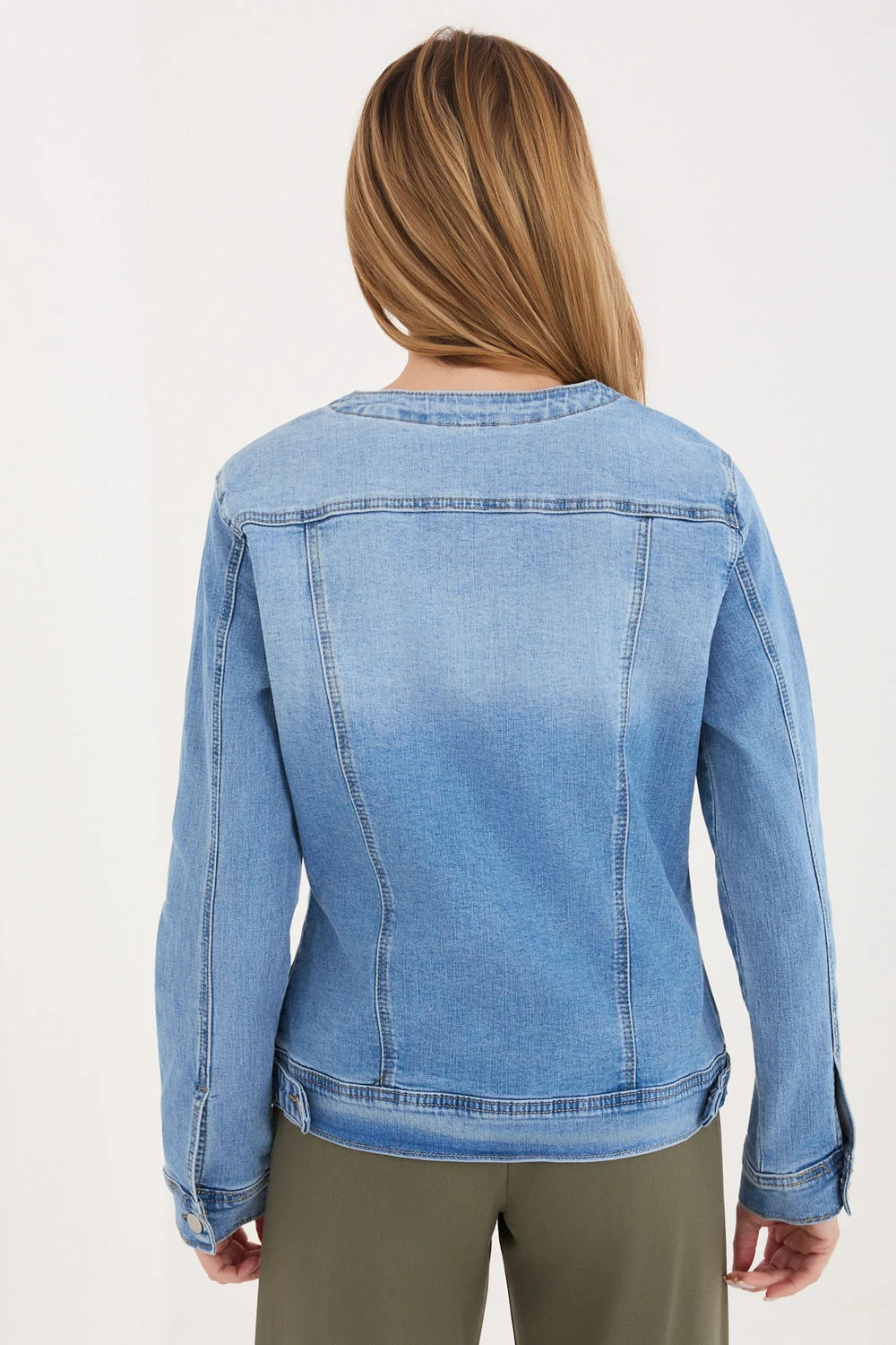 Veste en jean bleu – Image 3