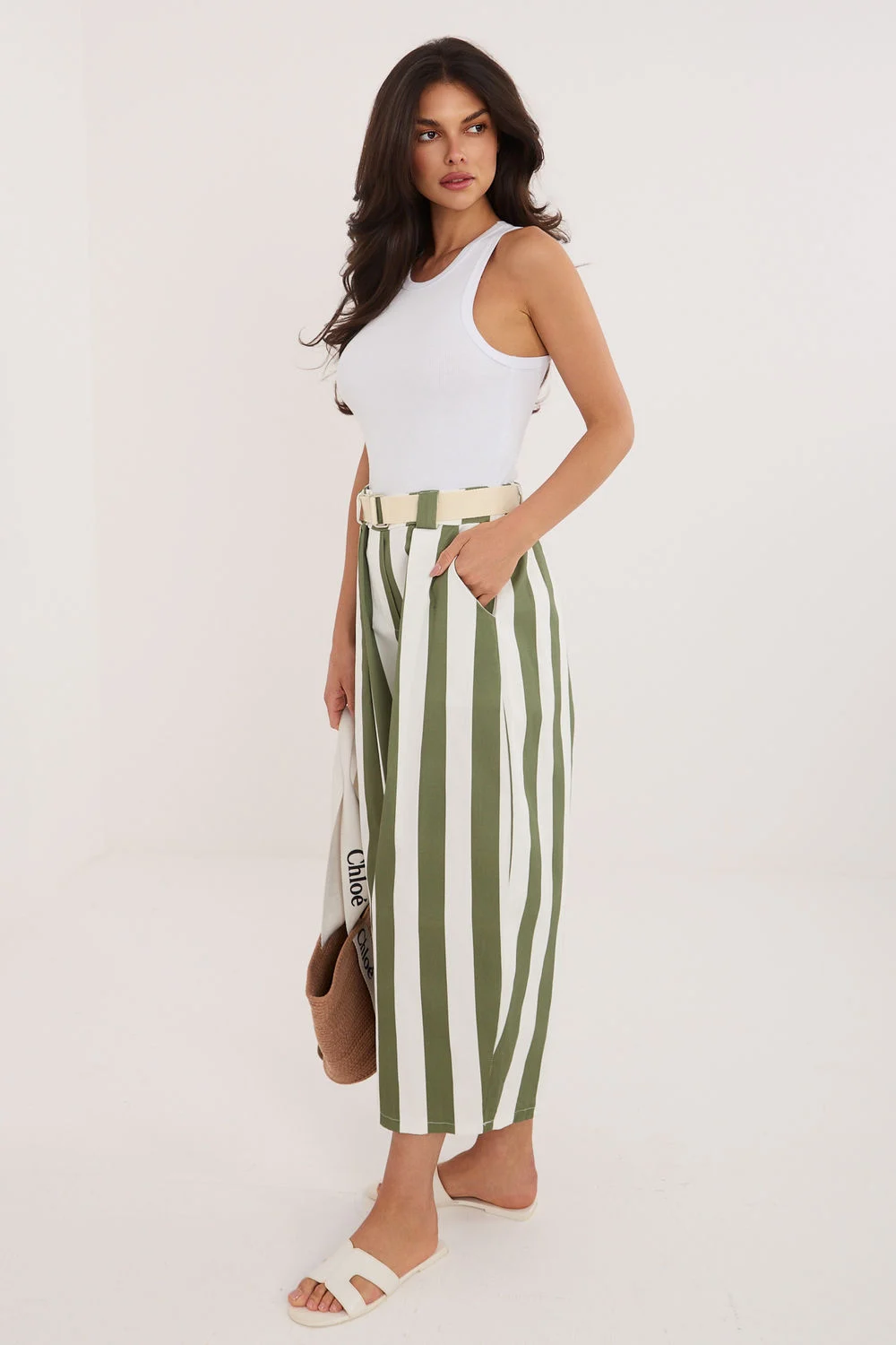 Pantalon femme vert – Image 2