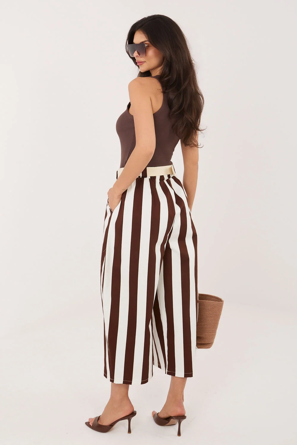 Pantalon femme brun – Image 3