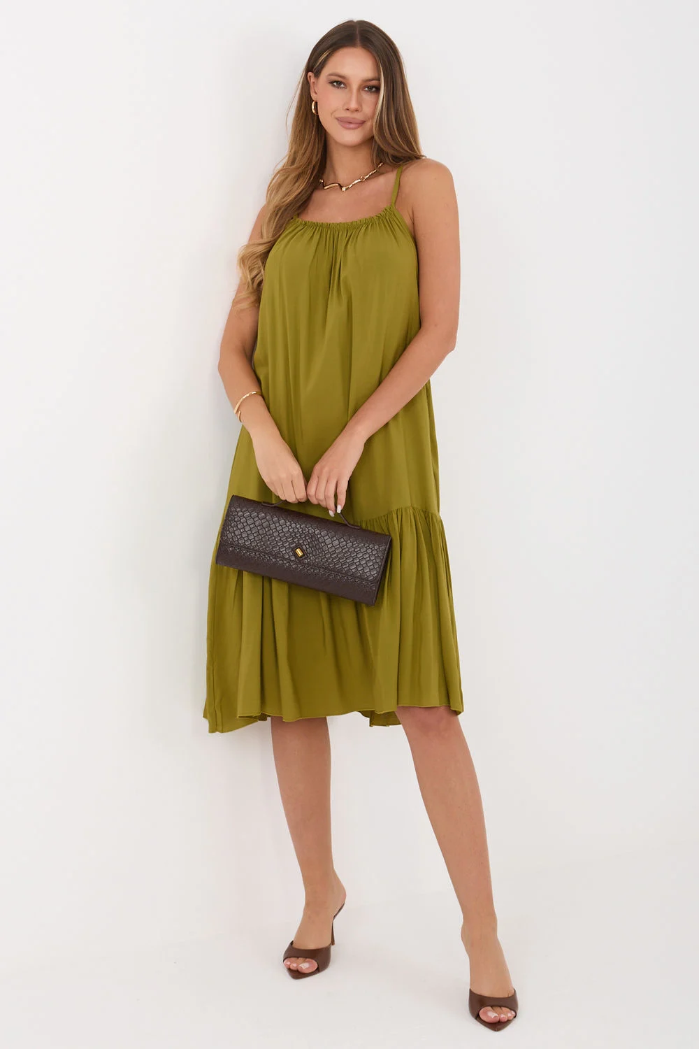 Robe de jour verte