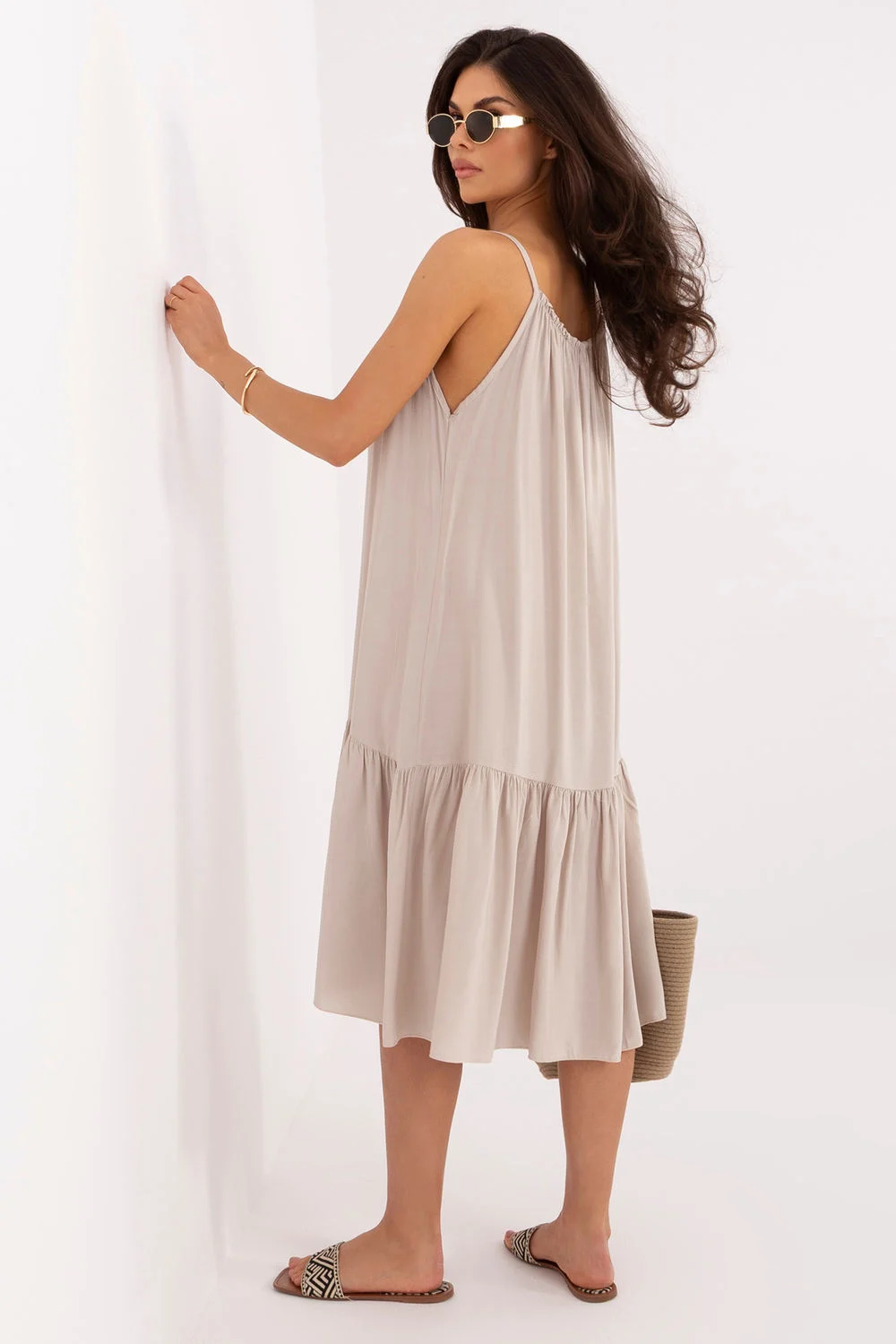 Robe de jour beige – Image 3