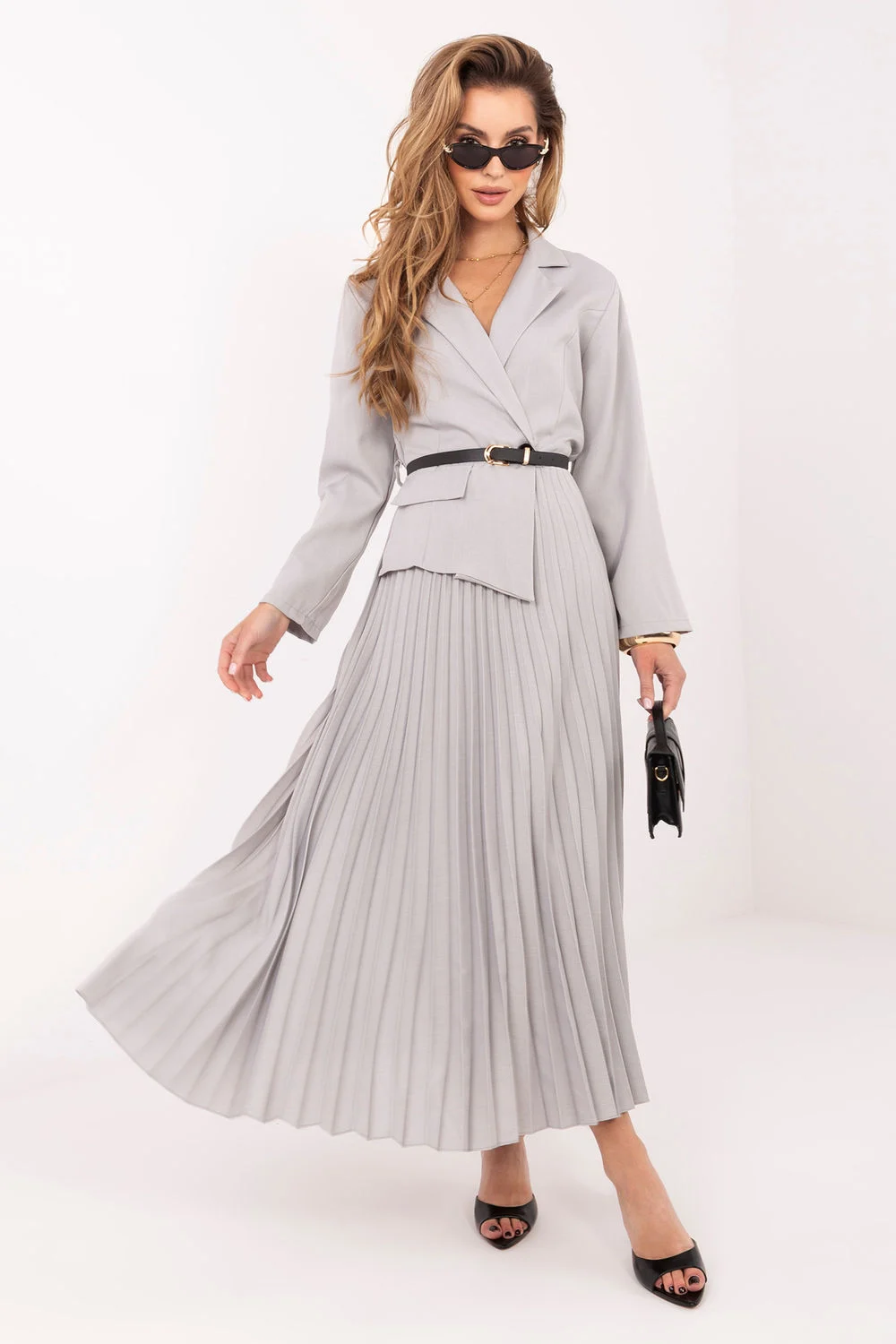 Robe de jour grise