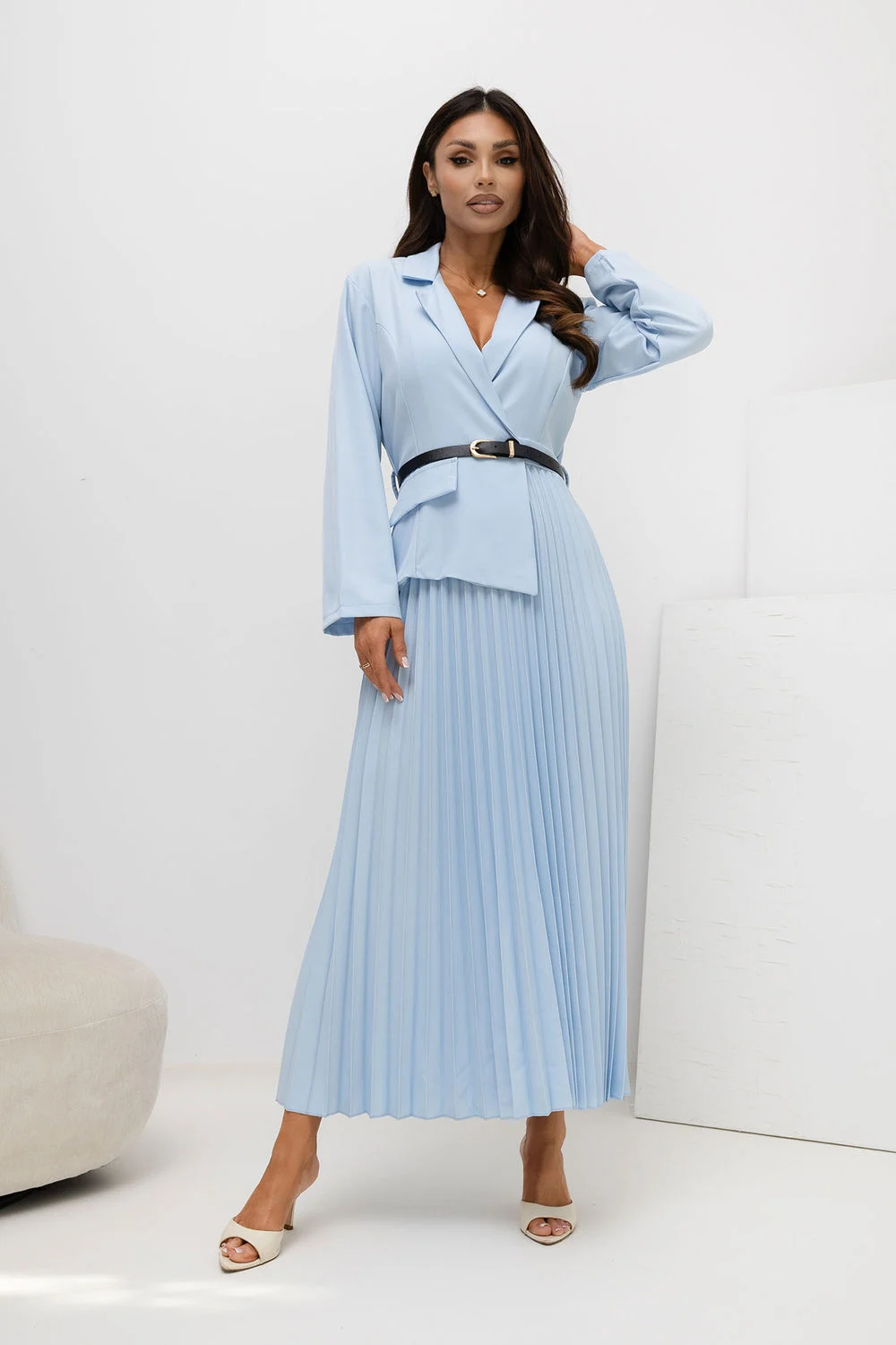 Robe de jour bleue