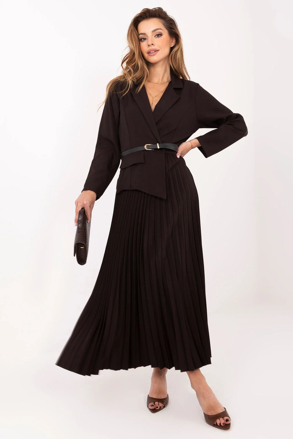 Robe de jour brune