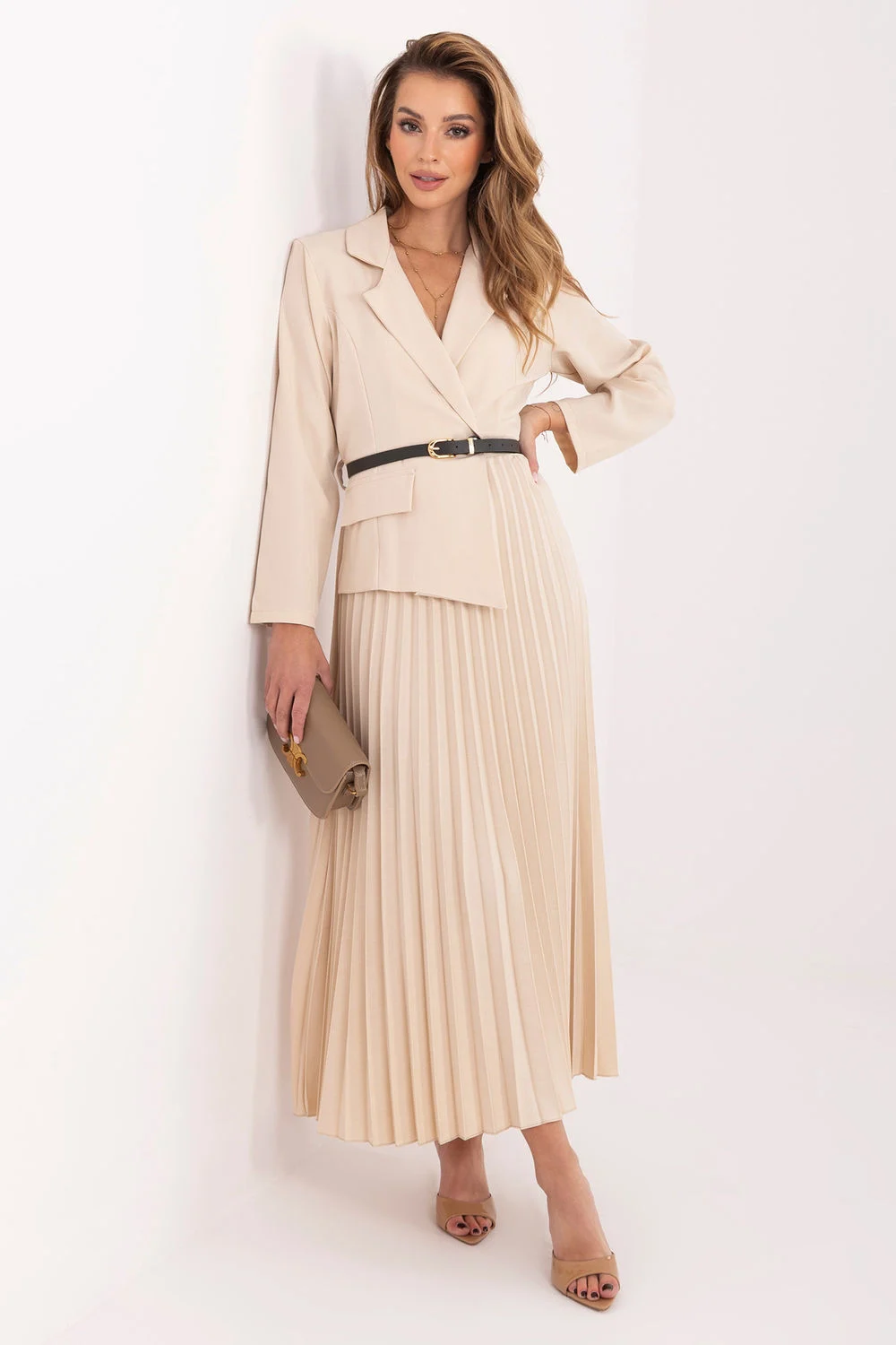 Robe de jour beige