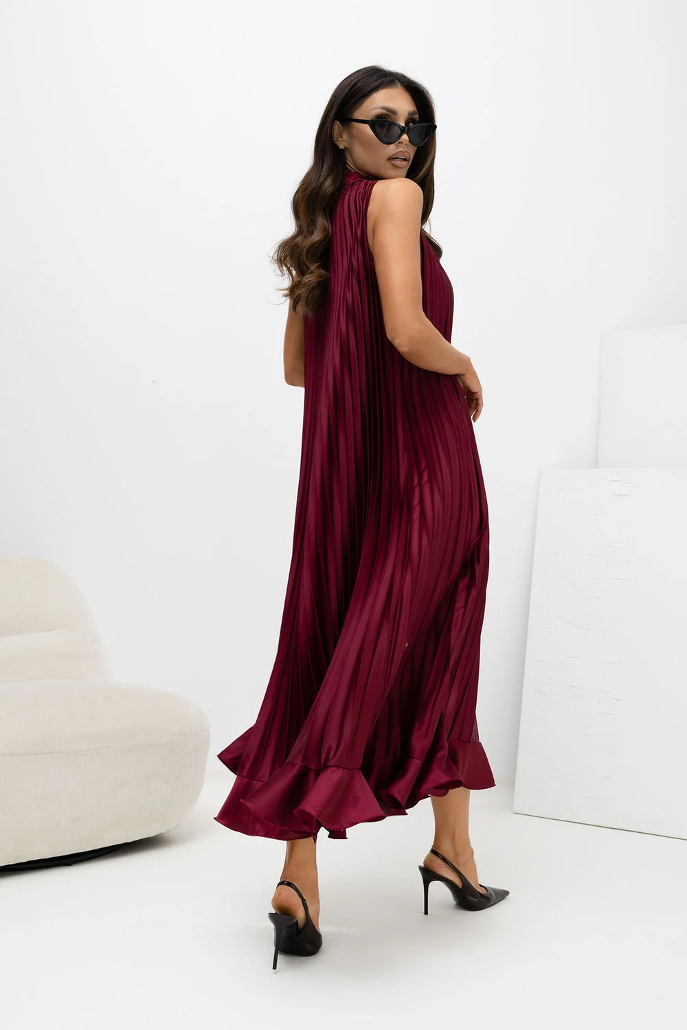 Robe de cocktail rouge – Image 3