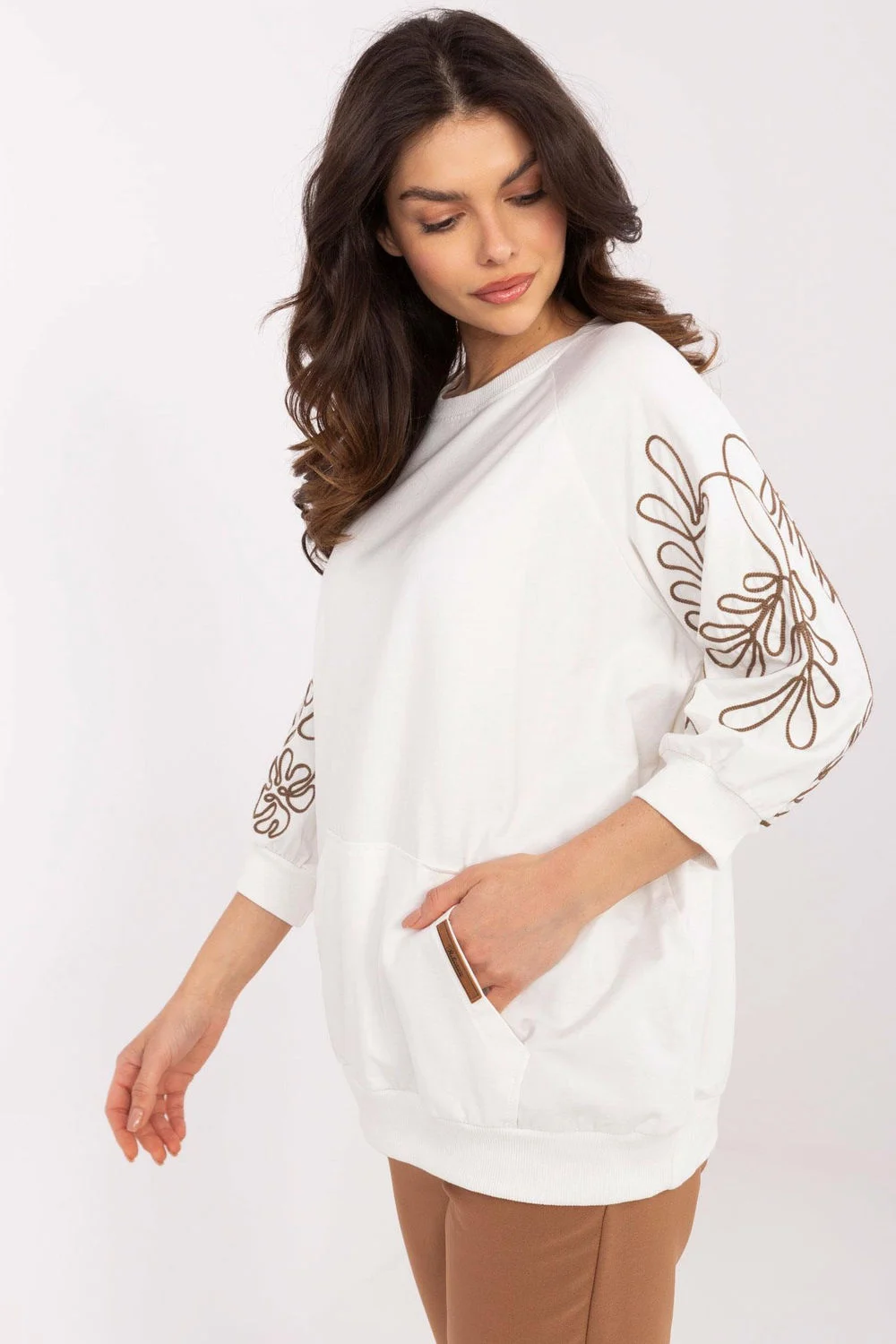 Sweatshirt beige – Image 2