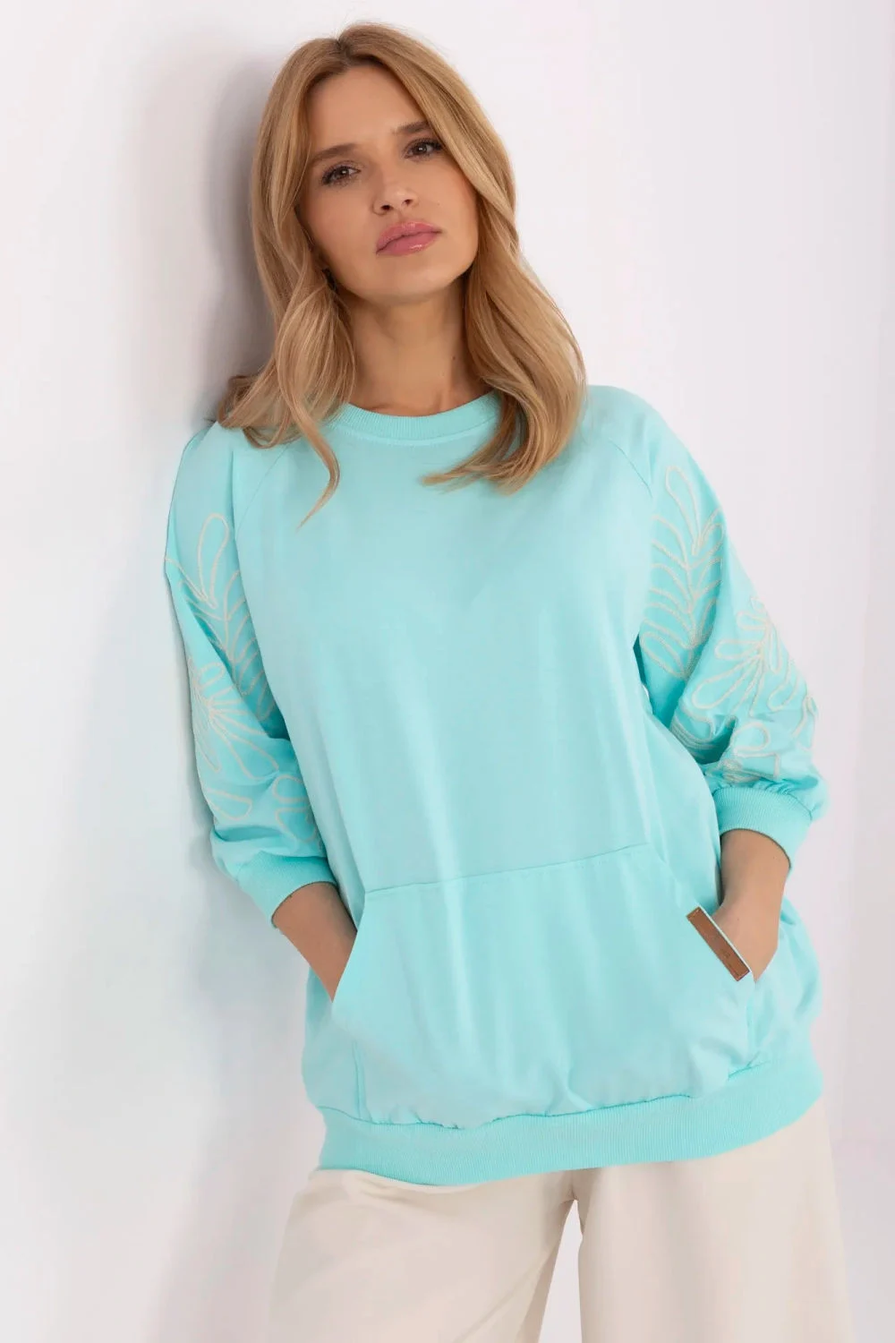 Sweatshirt vert