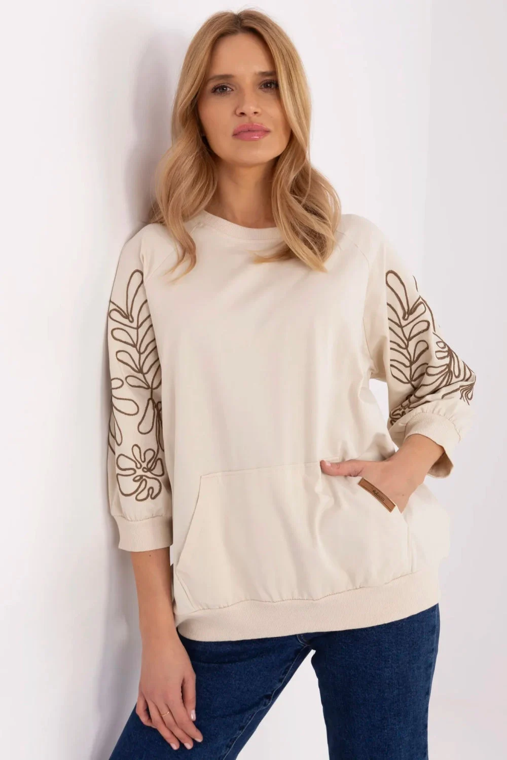 Sweatshirt beige
