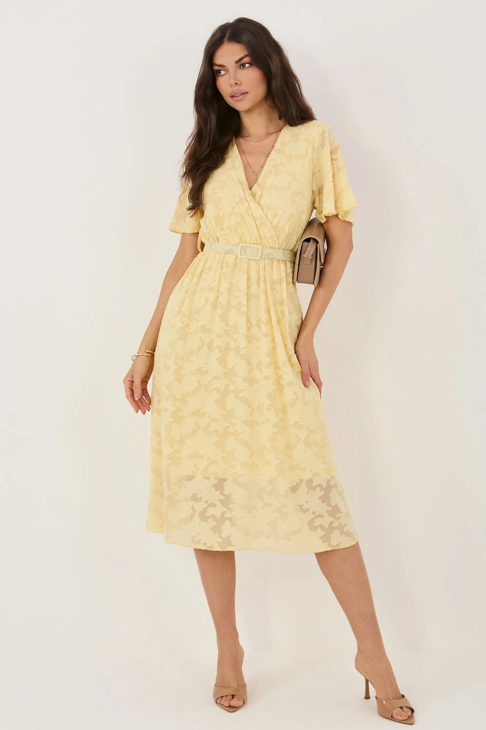 Robe de cocktail jaune