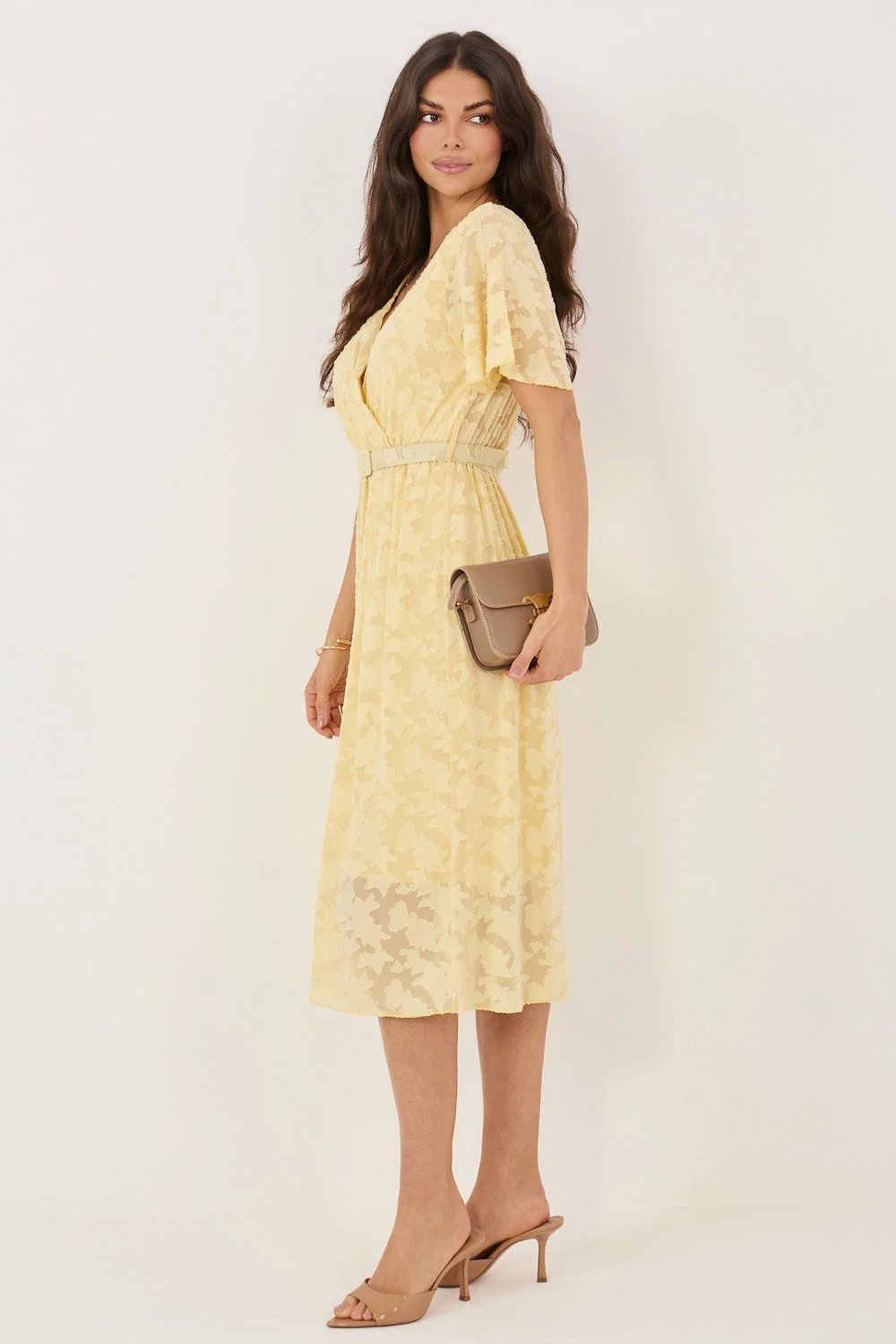 Robe de cocktail jaune – Image 2