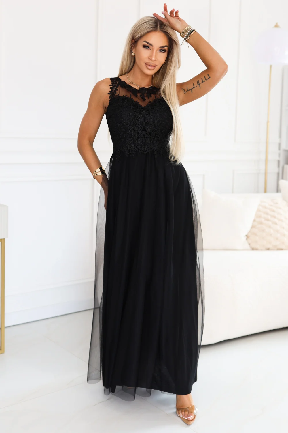 Robe longue noire