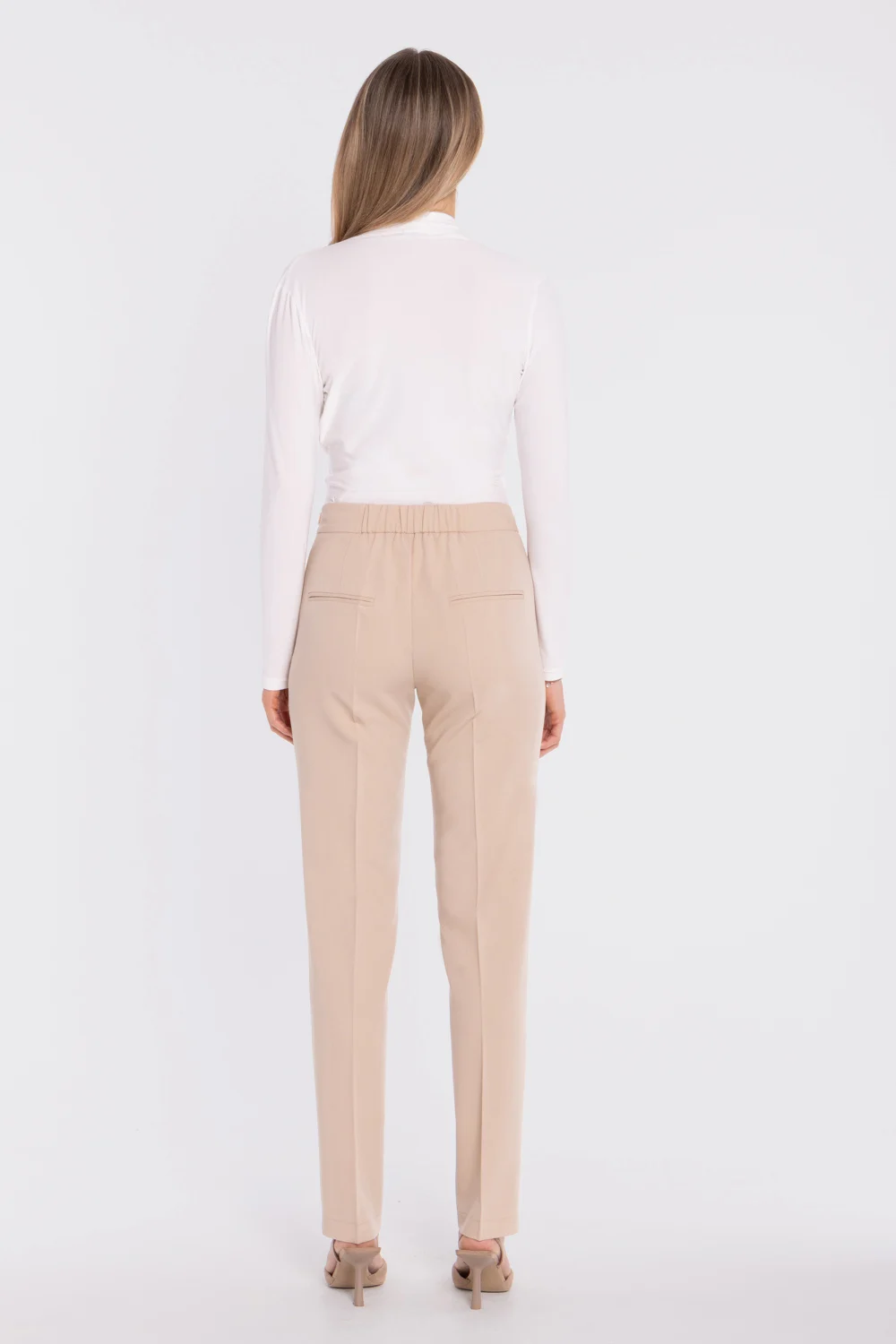 Pantalon femme beige – Image 3