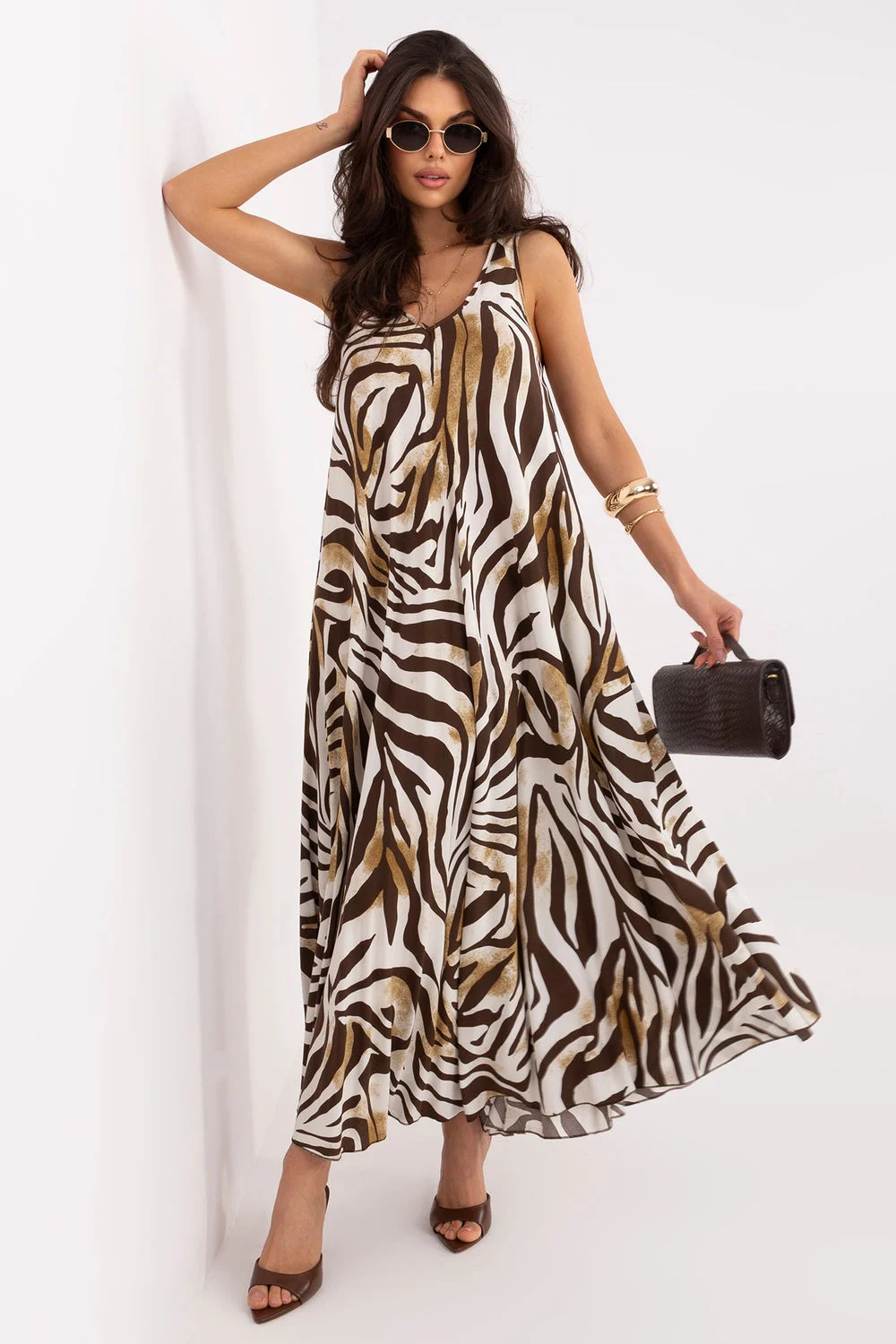 Robe de jour brune