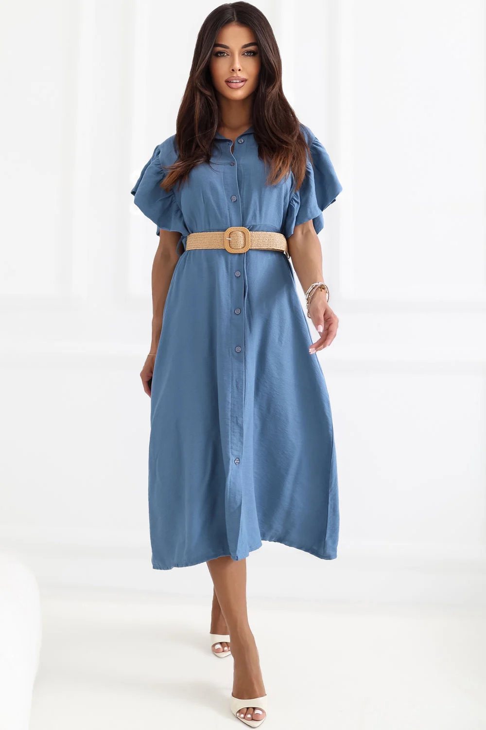 Robe de jour bleue