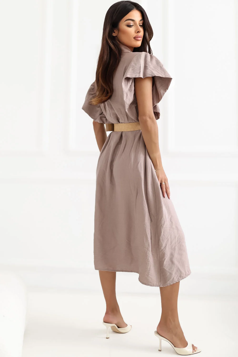 Robe de jour beige – Image 3