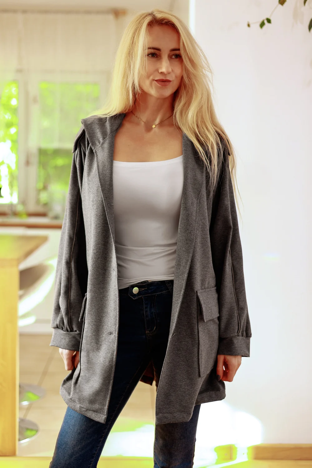 Sweatshirt gris – Image 2