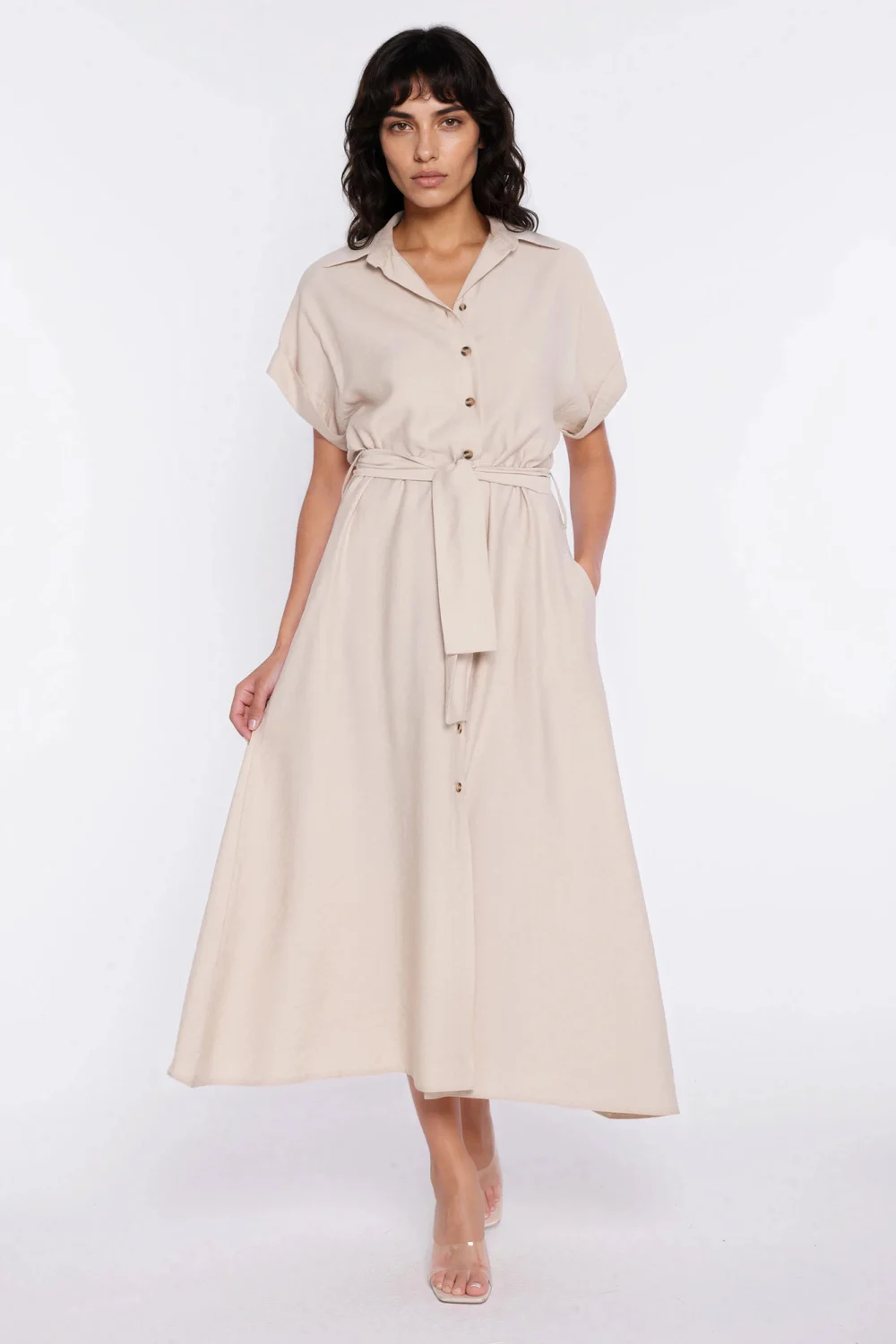 Robe de jour beige – Image 2