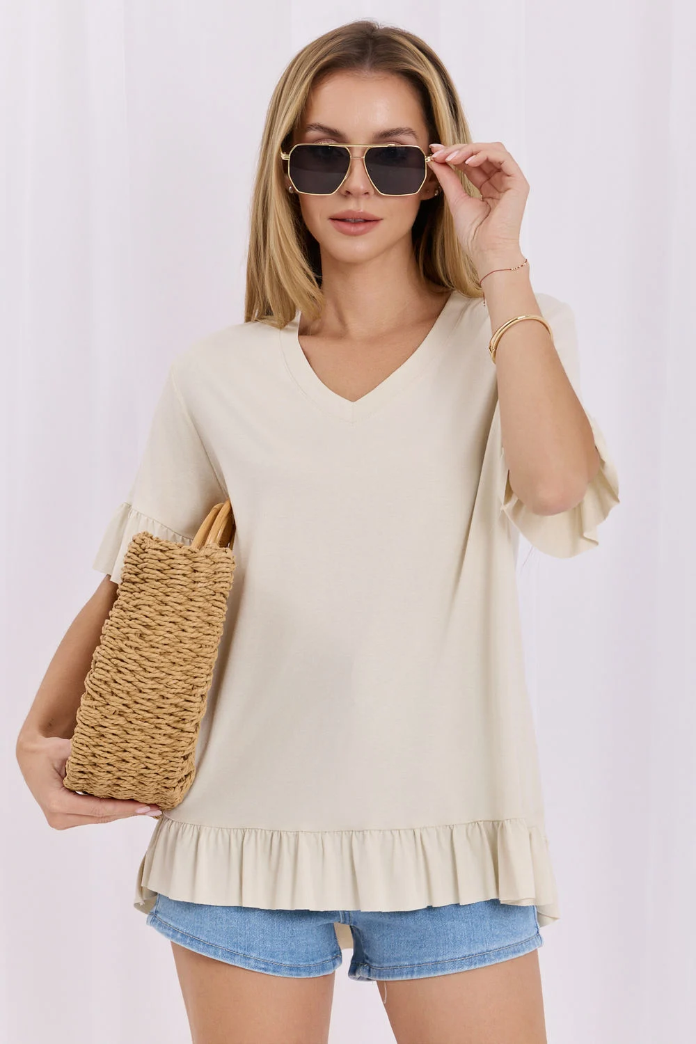 Chemisier beige