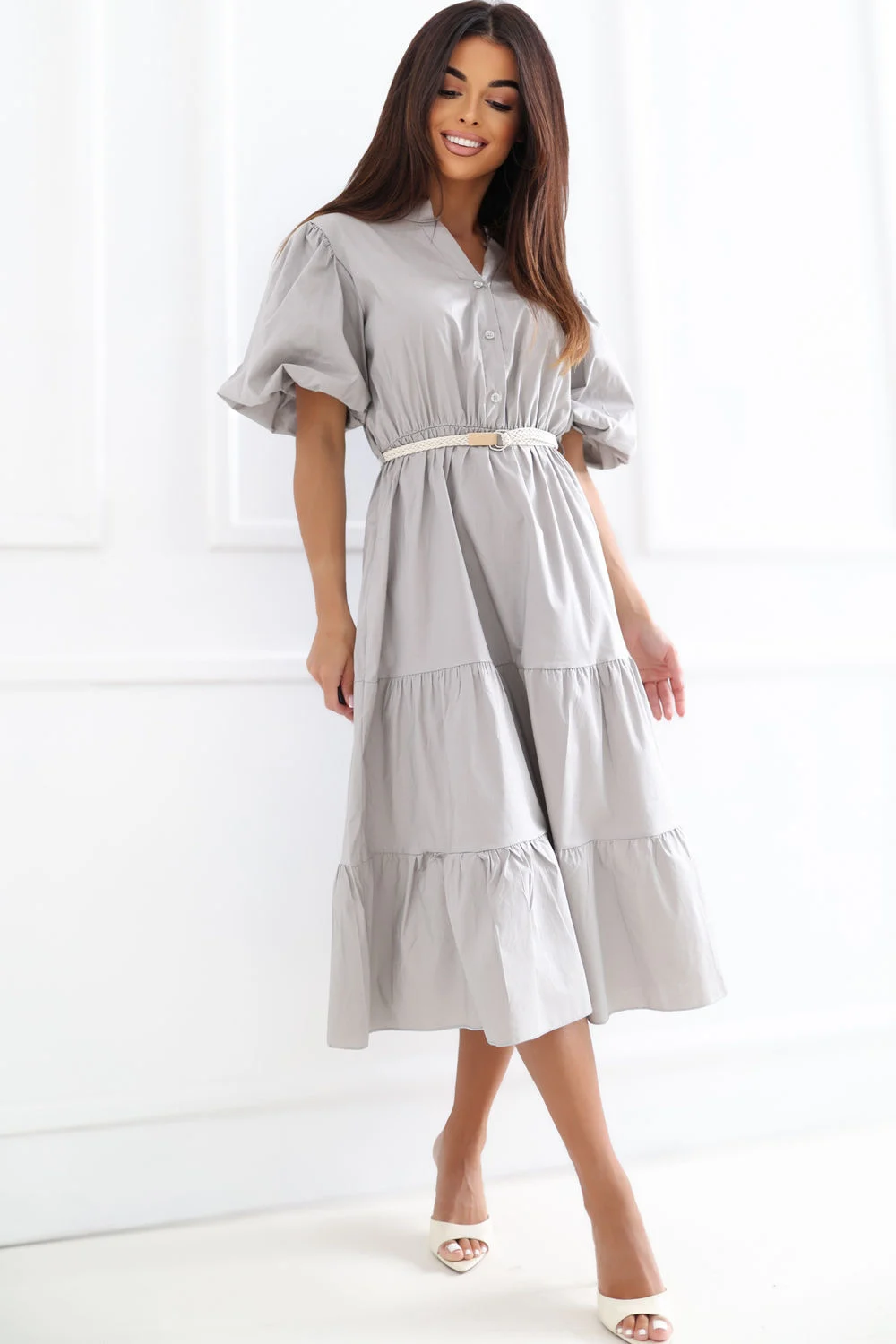 Robe de jour beige