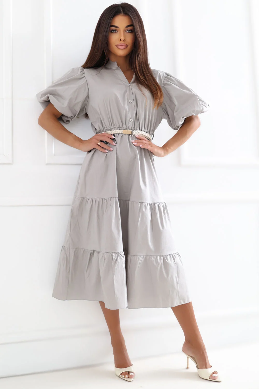 Robe de jour beige – Image 2