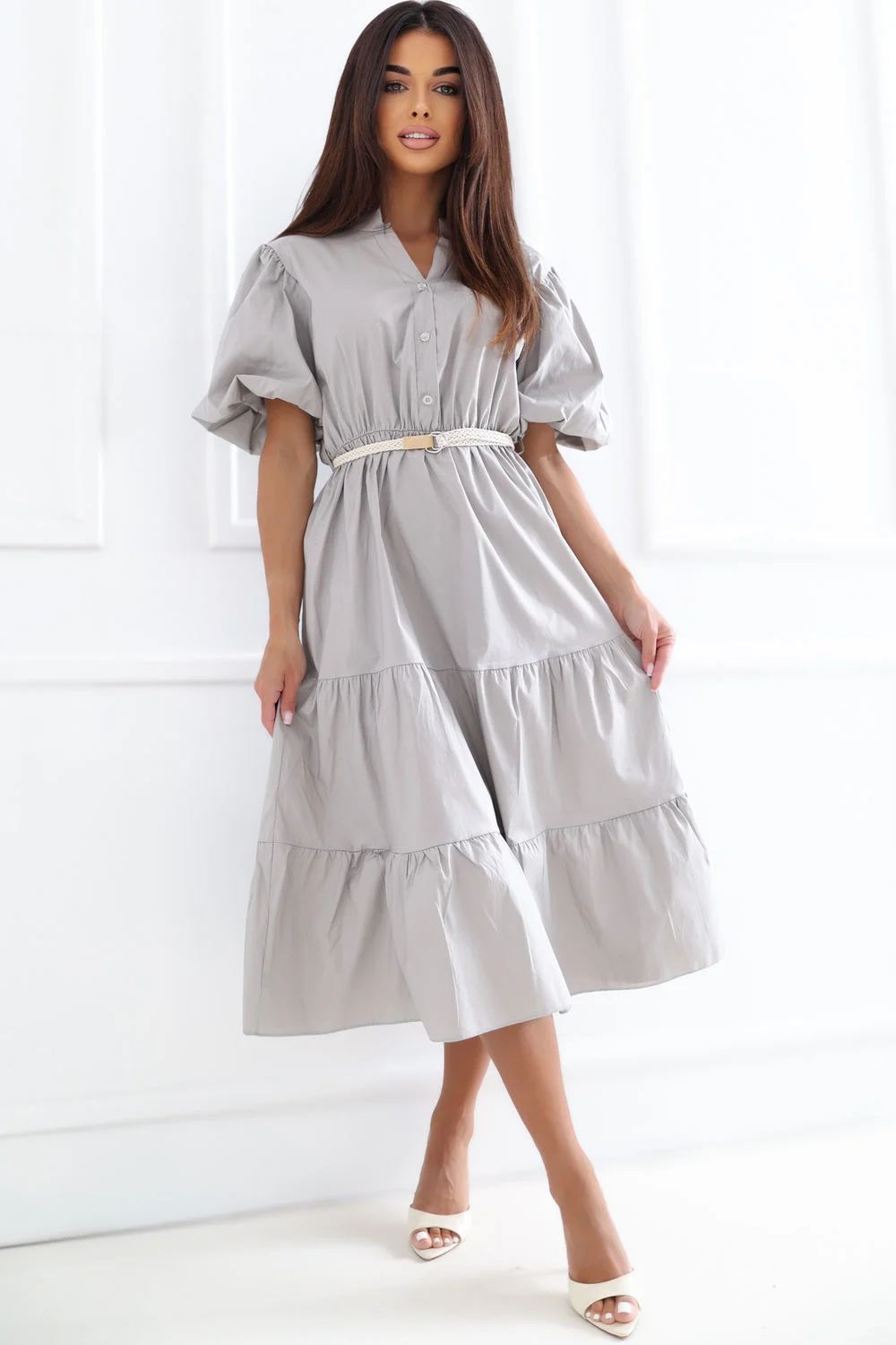 Robe de jour beige – Image 4