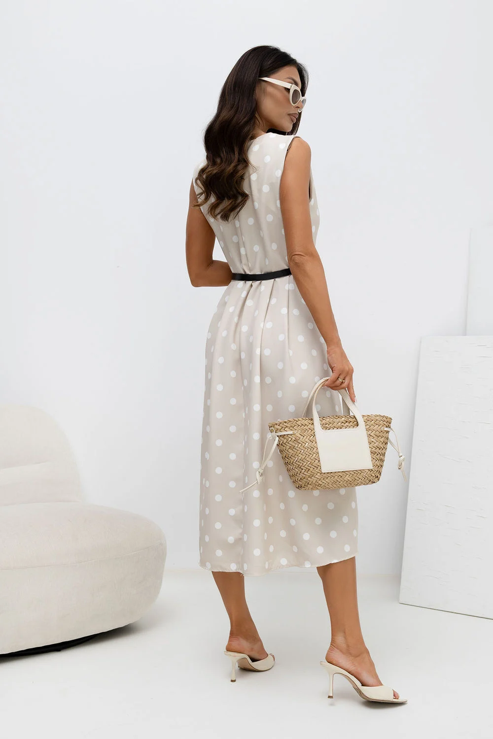 Robe de jour beige – Image 3