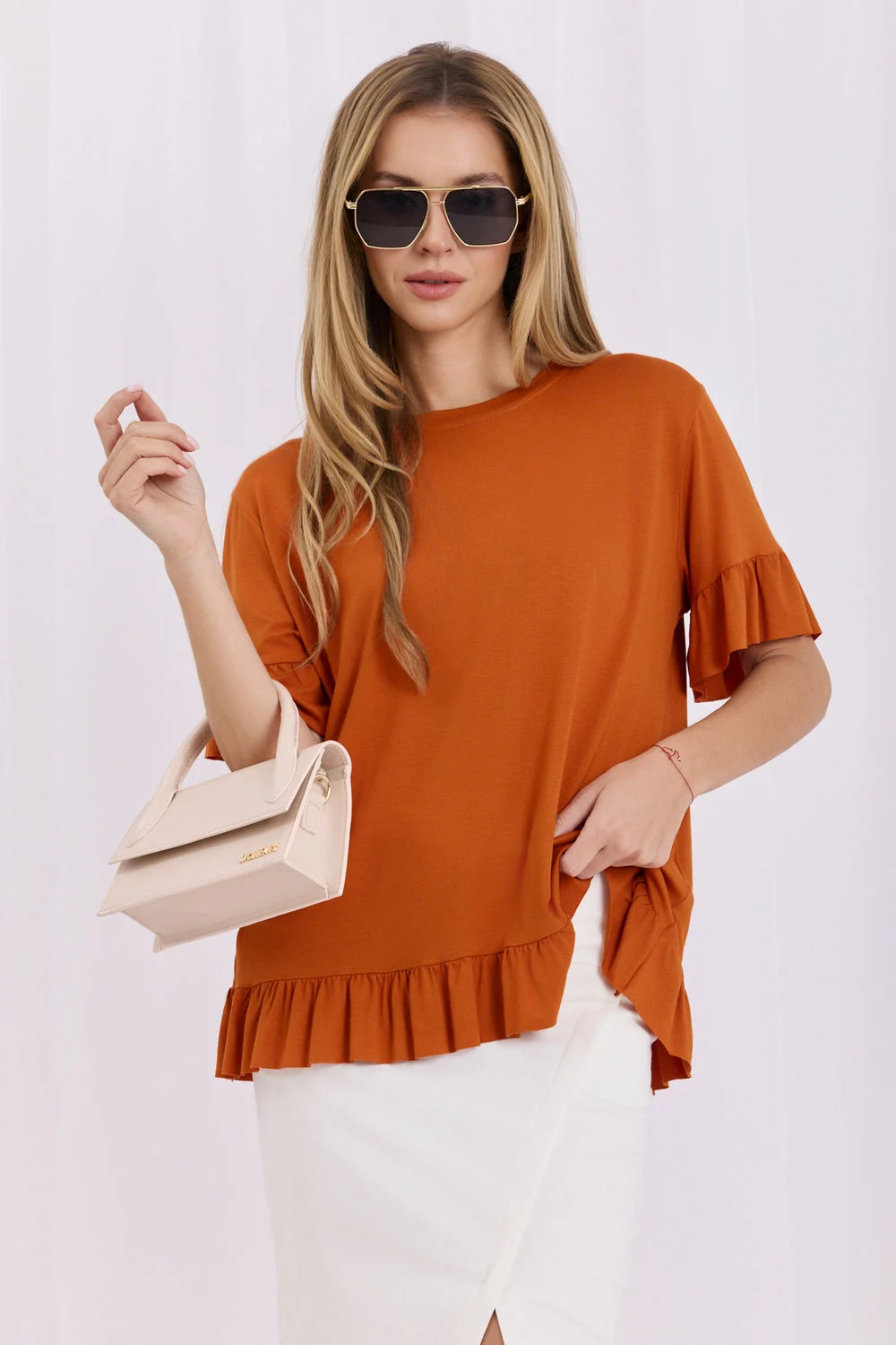 Chemisier orange
