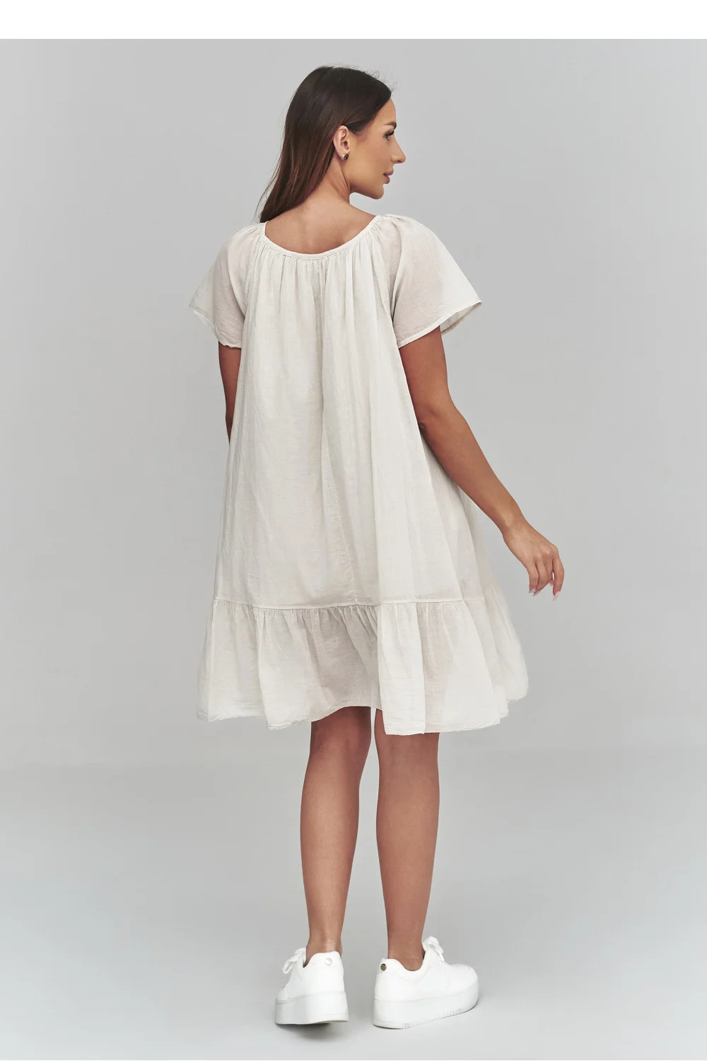 Robe de jour beige – Image 3