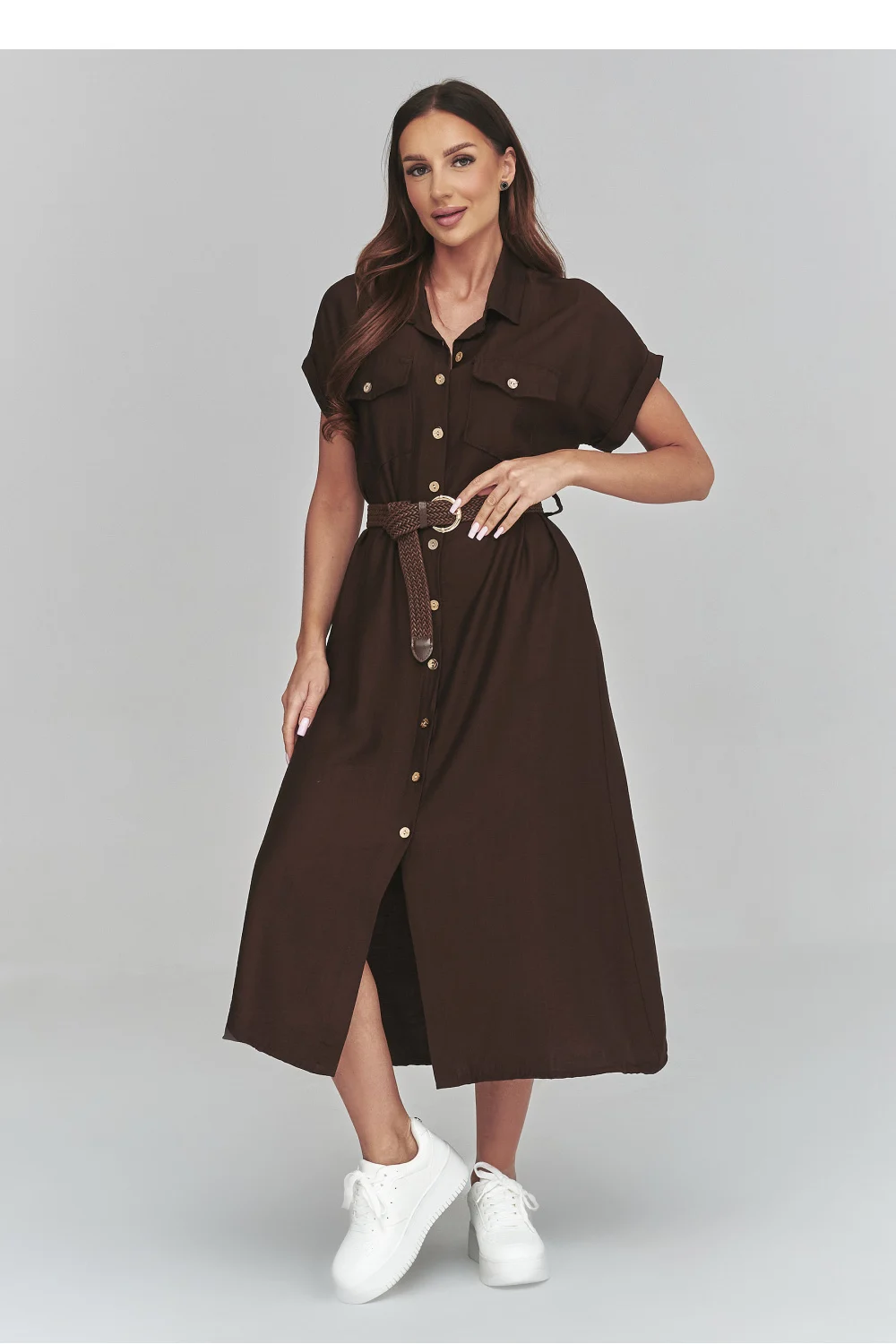 Robe de jour brune
